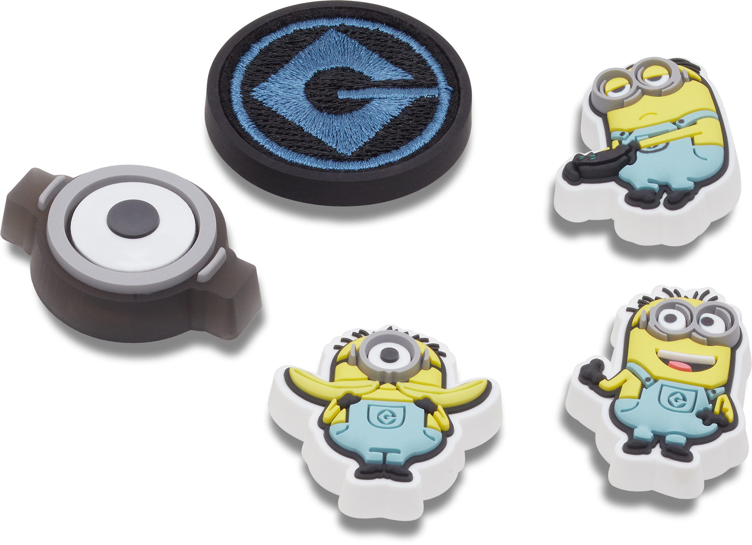 Crocs Schuhanstecker Jibbitz™ Minions (Set, 5-tlg., Kein Spielzeug. Nicht für Kinder unter 3 Jahren geeignet), Charm, Anstecker, Set mit Minions Motive