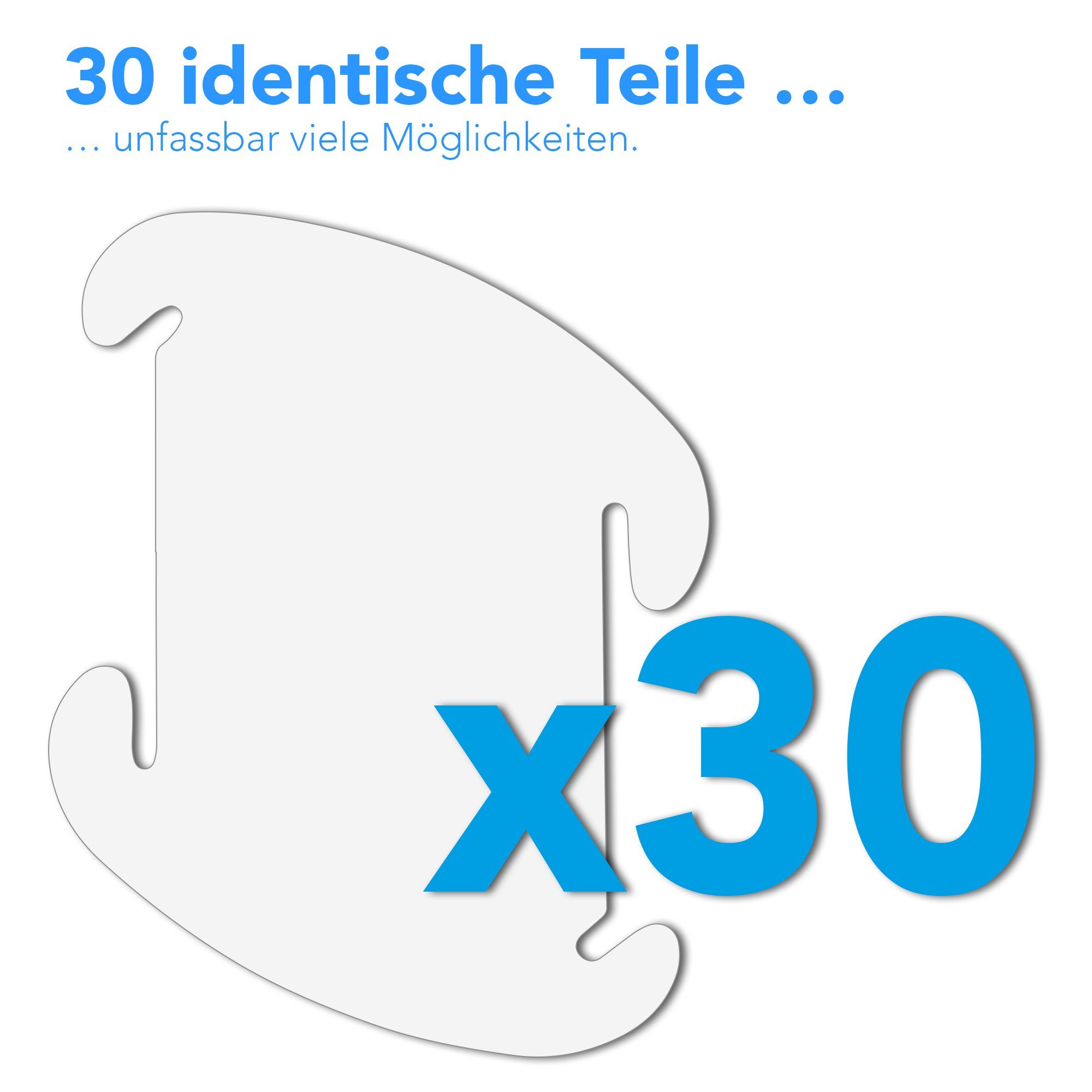 EAZY CASE Lampenschirm DIY Puzzle Lampenschirme, Puzzle Leuchte Lampenschirm DIY Lampe Schirm Stehlampe etwa 30 cm Weiß