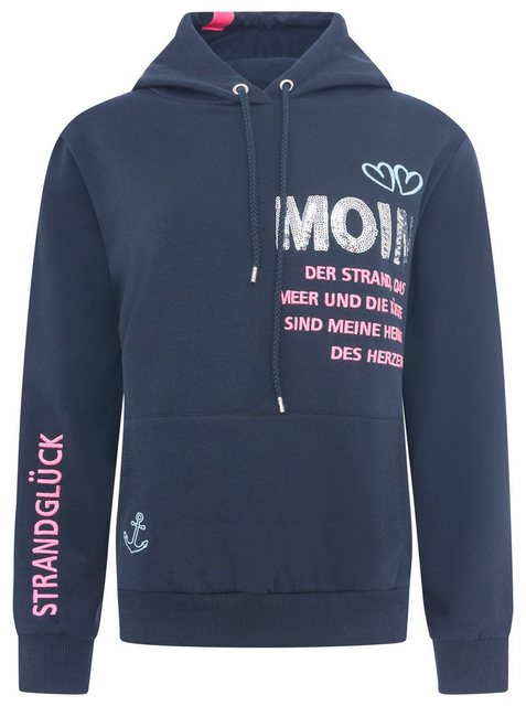 Zwillingsherz Hoodie "Moin Strandglück" Fronttaschen, innen mit Fleece, Kap günstig online kaufen