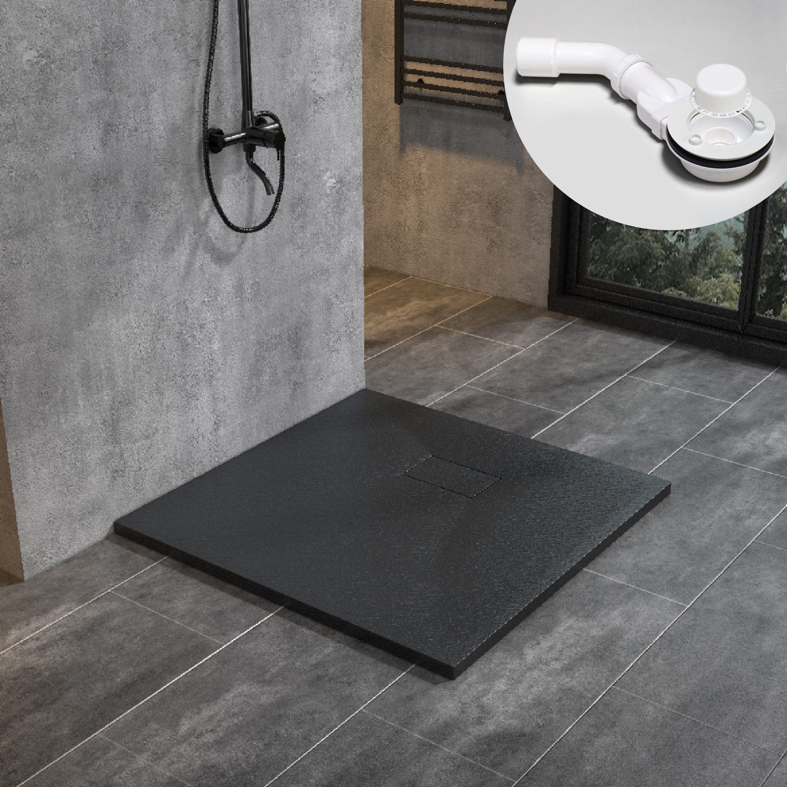 WITEN&NOCK Duschwanne SMC Duschtasse Superflach Rutschfest günstig online kaufen