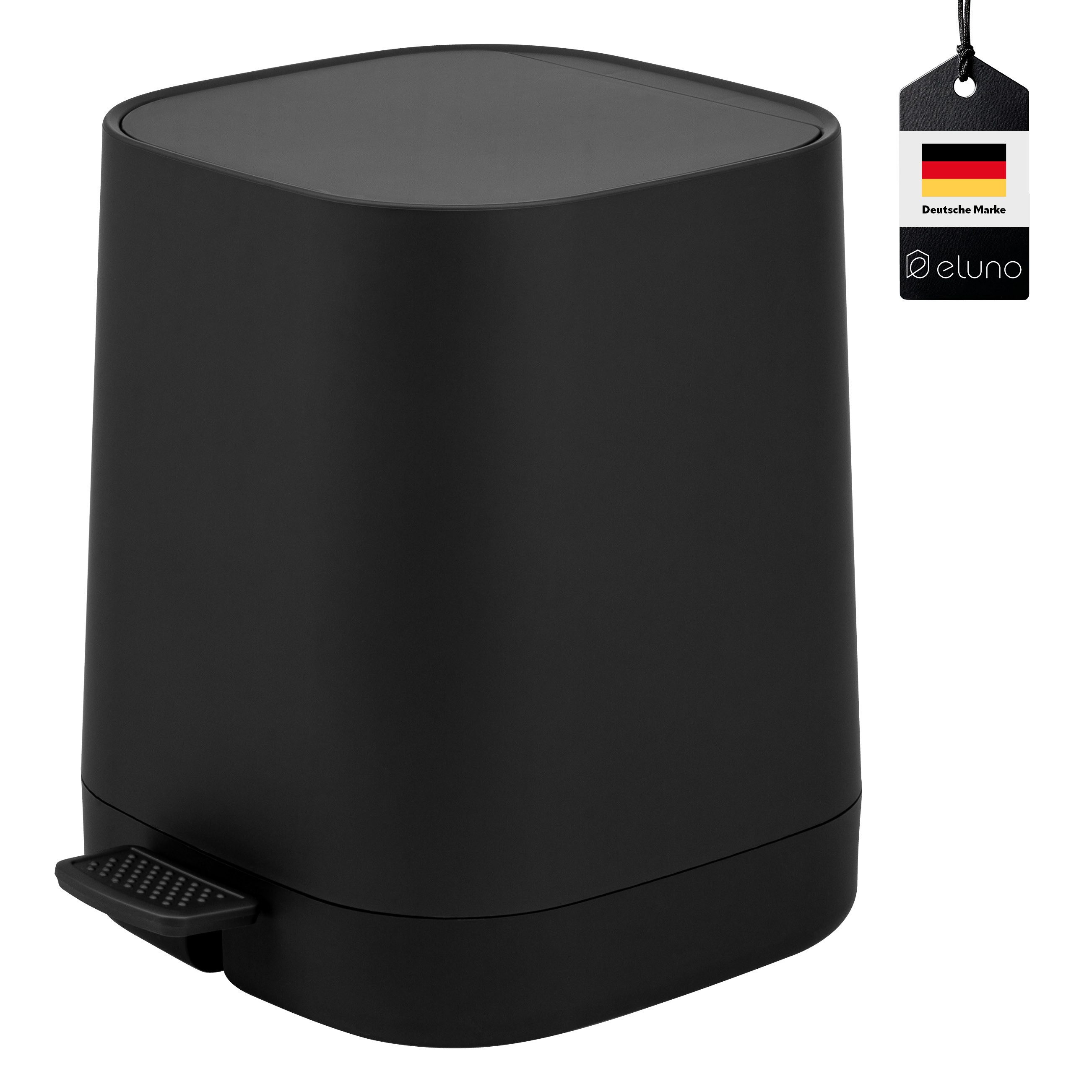 eluno Kosmetikeimer Valona, Treteimer 4,5 Liter aus Kunststoff