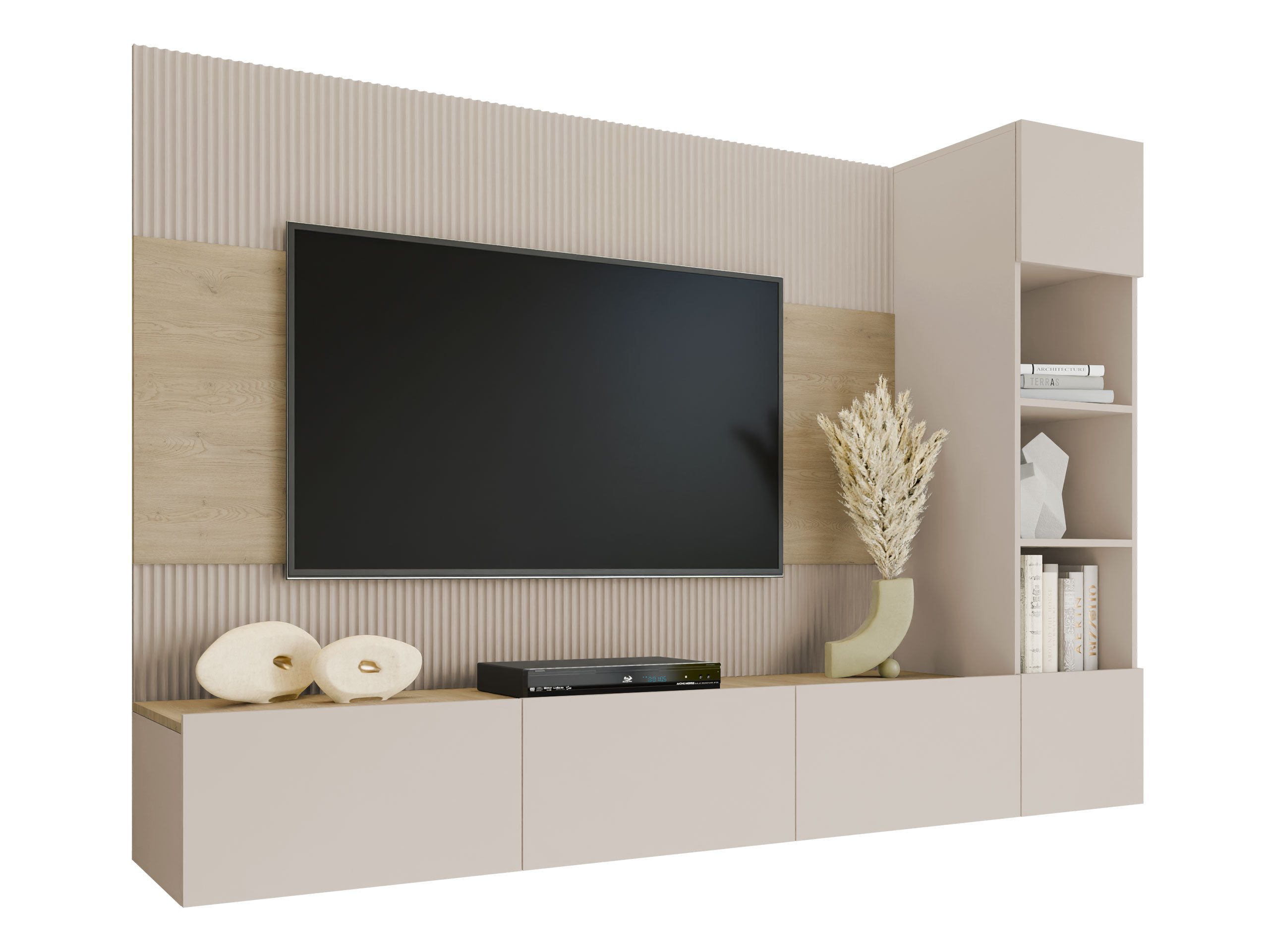 MIRJAN24 Wohnwand Deromi II, (3er-Set, TV-Lowboard, günstig online kaufen