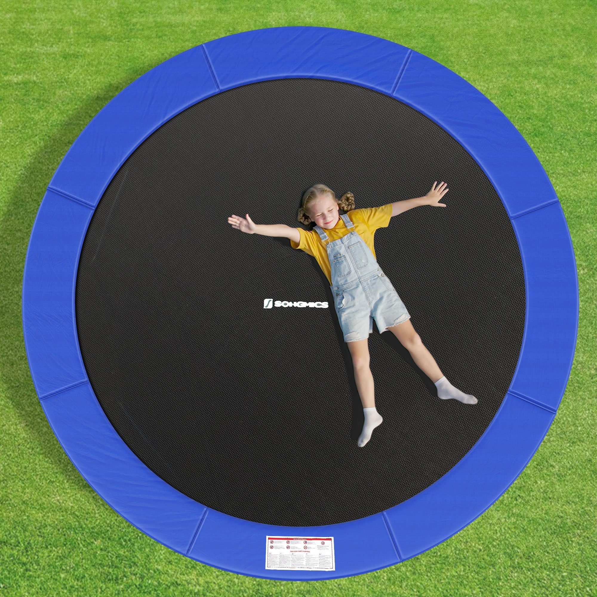 SONGMICS Trampolin-Abdeckplane Randabdeckung, Federabdeckung, UV-resistent, reißfestes, Randschutz, Trampoline, Ø 305 cm, 30 cm breit, Sicherheitsmatte, Trampolinzubehör