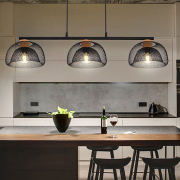 etc-shop Hängeleuchte, Leuchtmittel nicht inklusive, Design Hänge Leuchte Wohn Zimmer Decken Käfig Gitter Decken Lampe