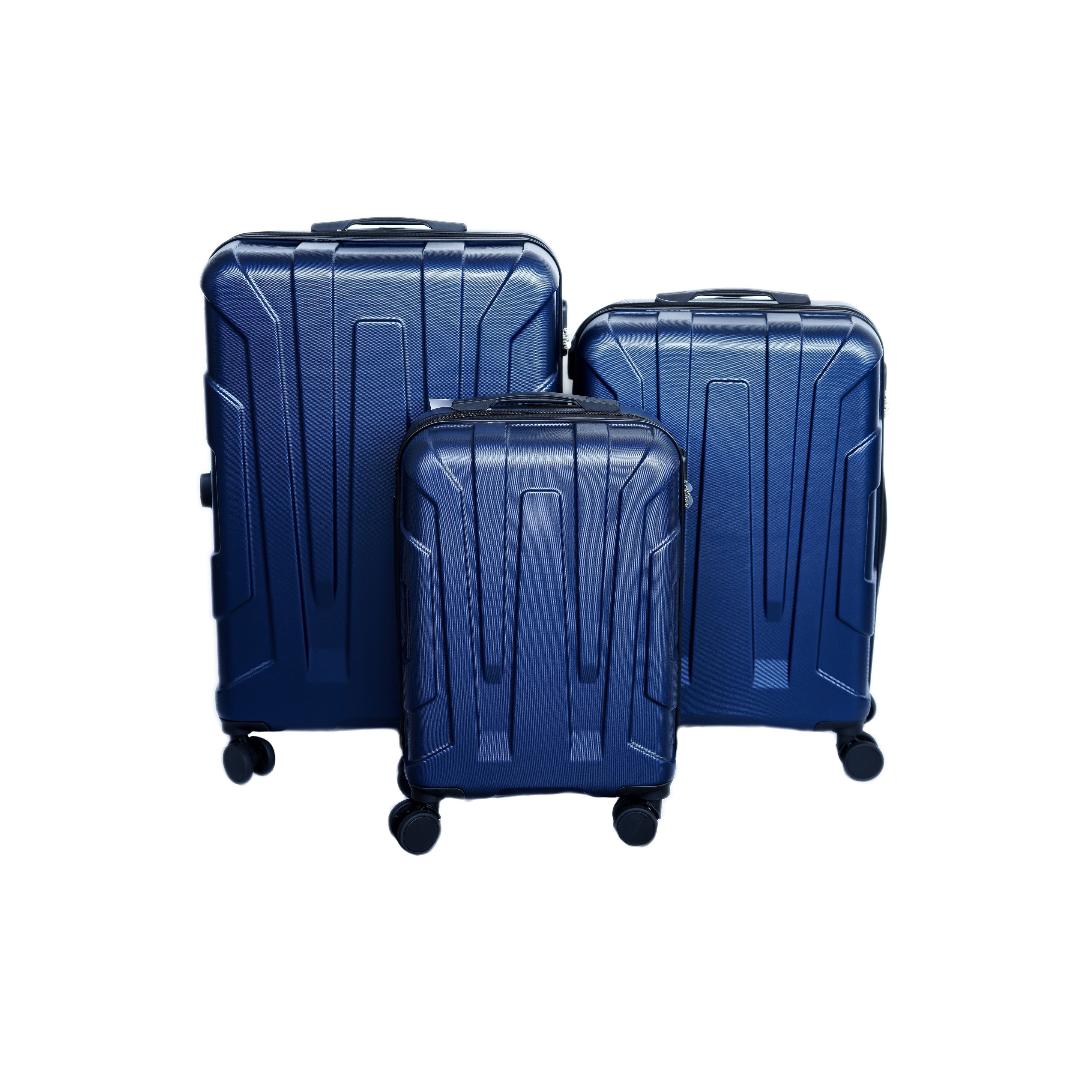 Almina Kofferset 3-teilig, Hartschale, 360° Rollen und Innenaufteilung, 4 Rollen, (3 tlg., Hartschalen Trolley Set)