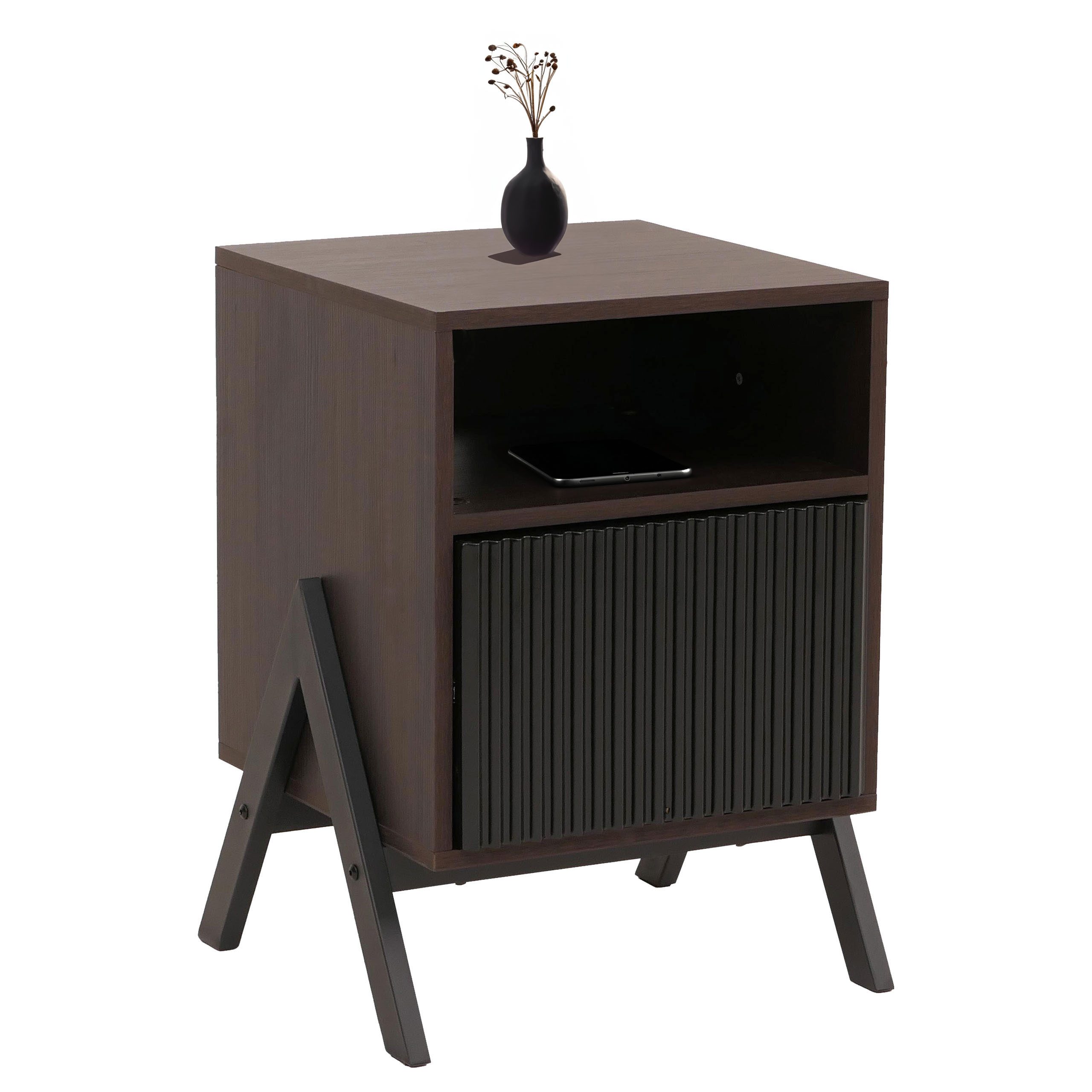 MCW Nachttisch MCW-O40-NT, Mit Kabelloch auf der Rückseite