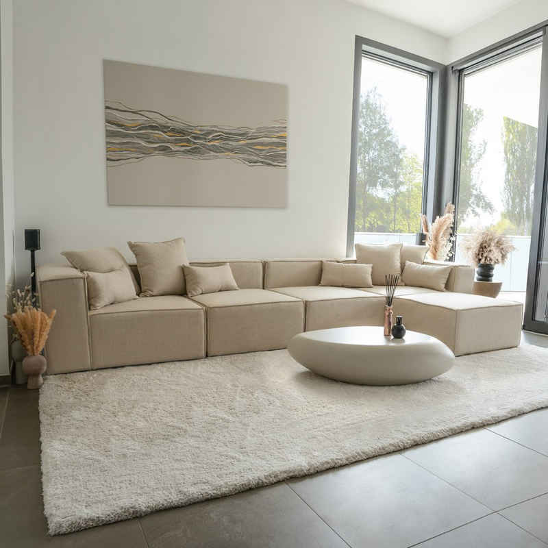 HOME DELUXE Sofa Modulares Sofa VERONA XL, Ecksofa Wohnlandschaft Modulsofa