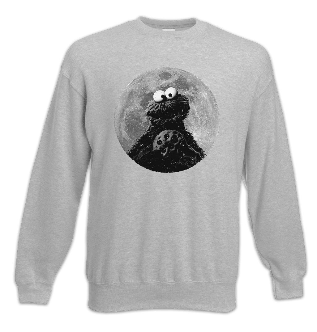 Sweatshirt Cookie Moon Sweatshirt Mond Kekse Monster Krümelmonster Puppet Kult