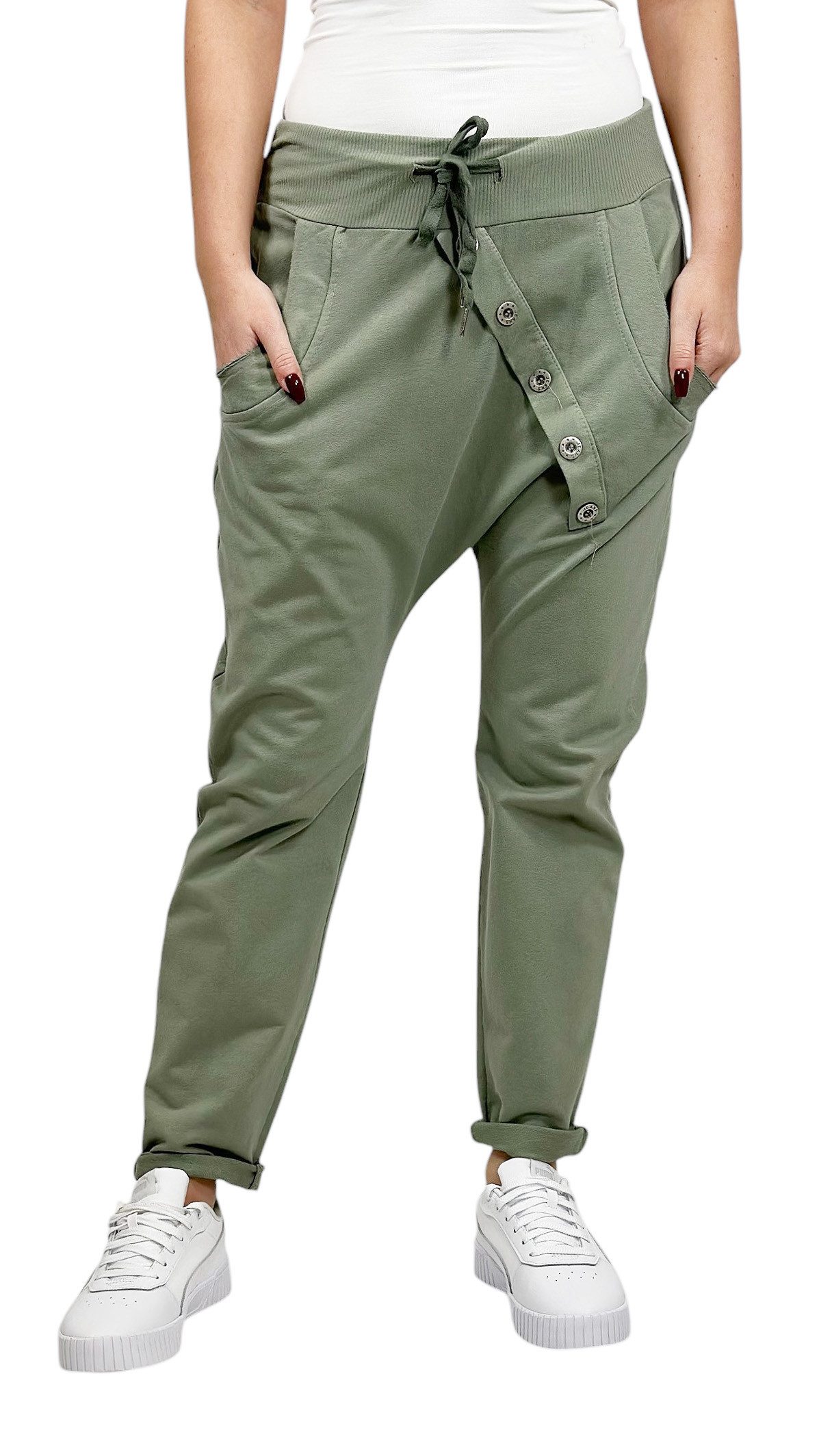 Mississhop Boyfriend-Hose Damen Baumwollhose Hose Sweatpants Jogginghose Baumwolle M.295