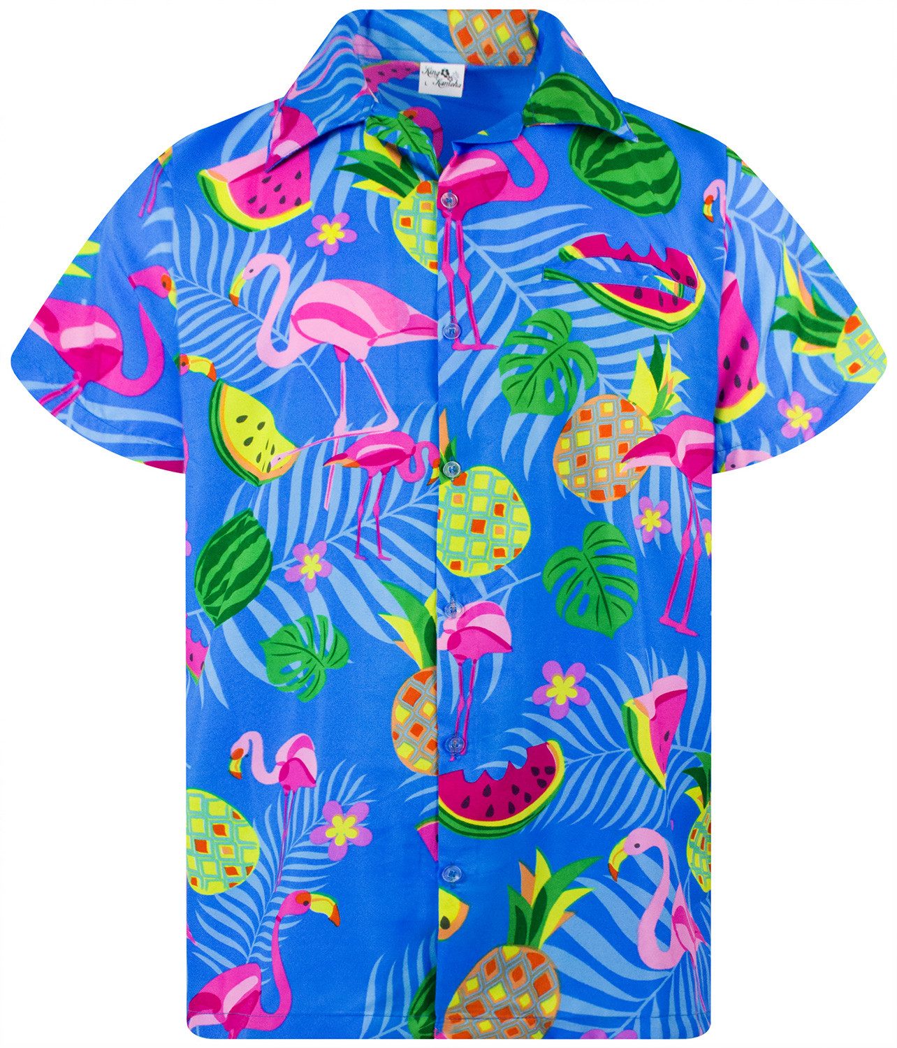 King Kameha Hawaiihemd Flamingo Melone Funky günstig online kaufen