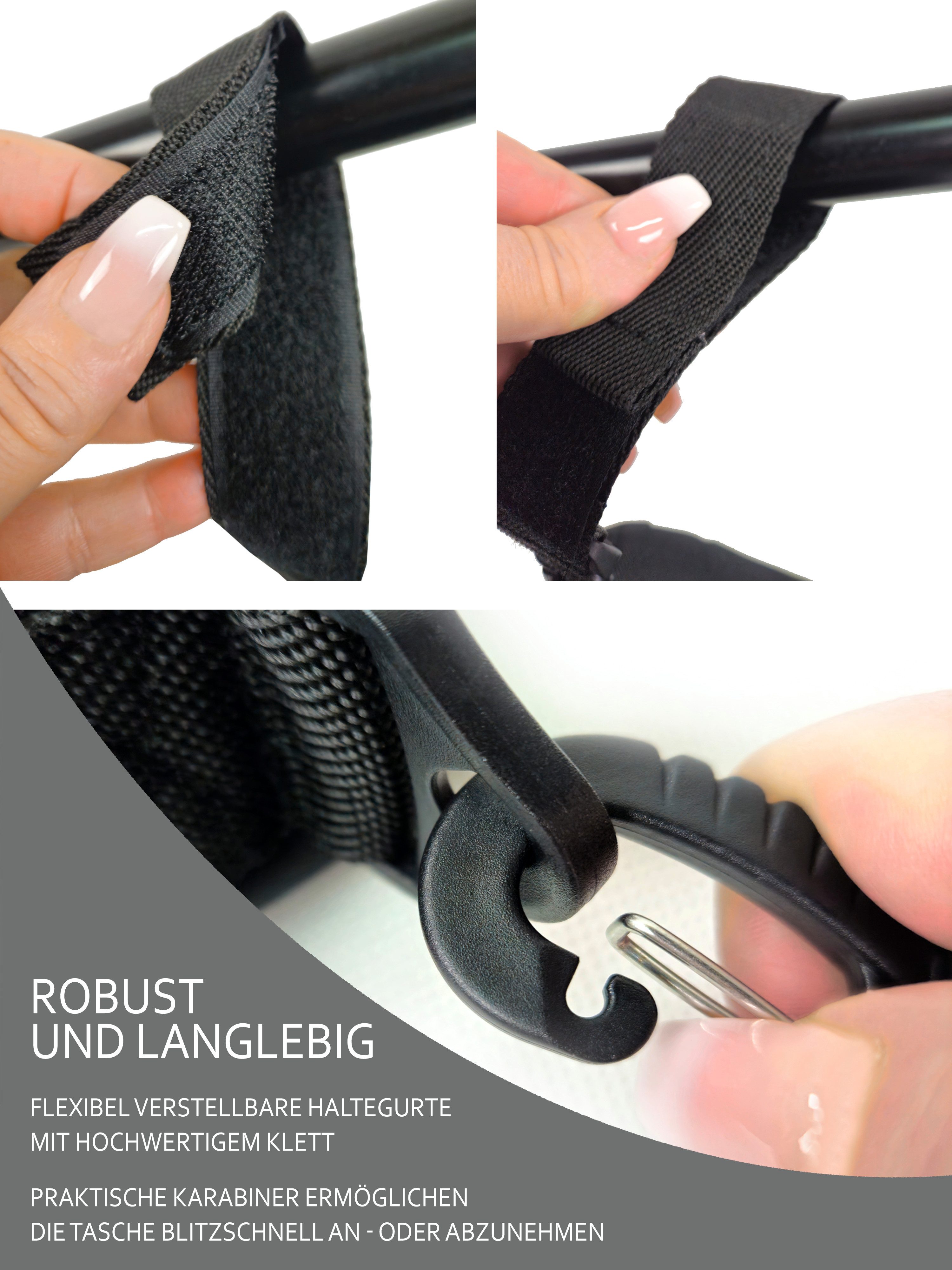 BambiniWelt by Rafael K. Wickeltasche Wickeltasche ORGANIZER Kinderwagen Buggy Babytasche mit Getränkehalter