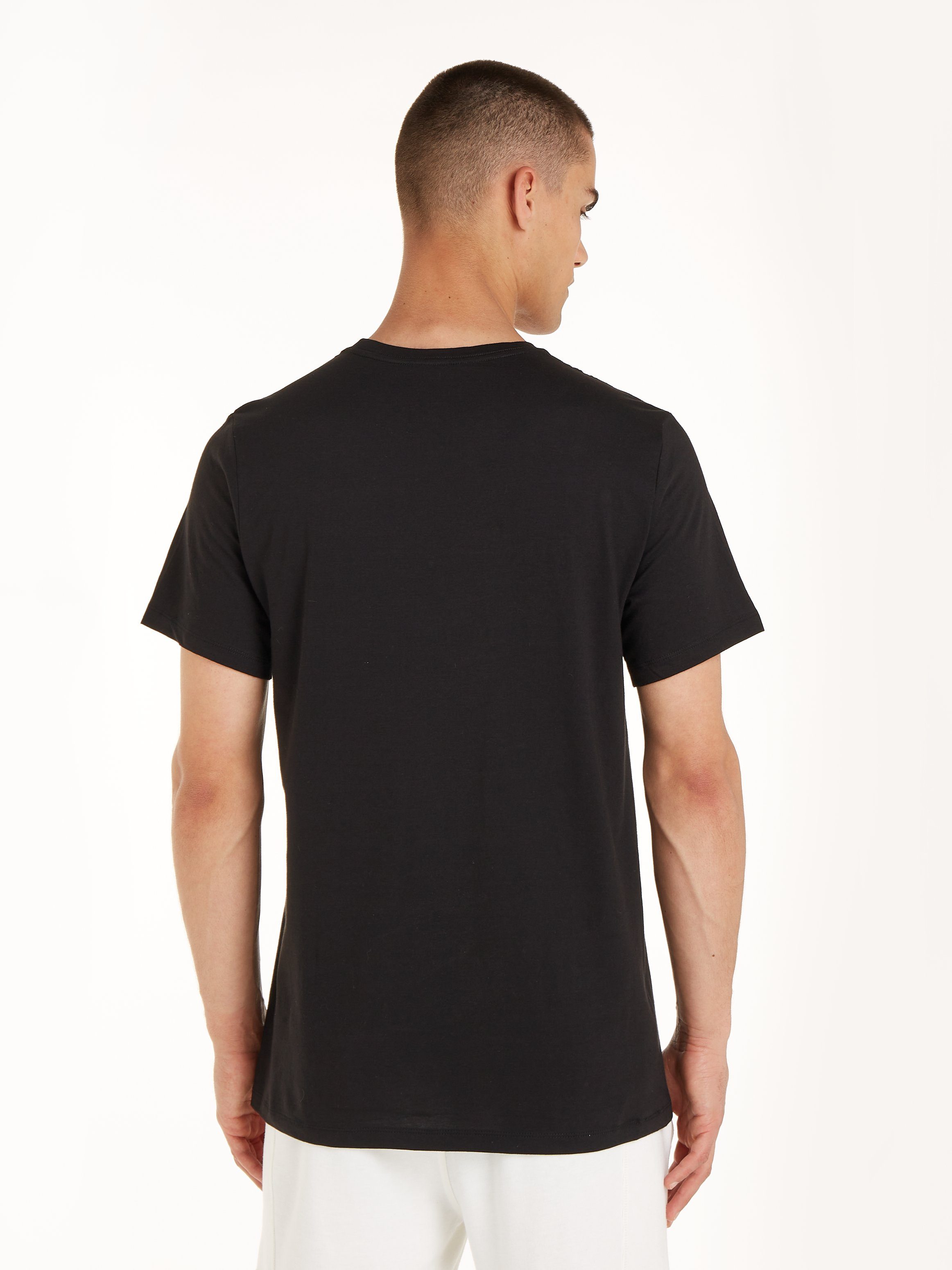 Calvin Klein weiß T-Shirt schwarz, uni (3er-Pack) grau-meliert, Underwear