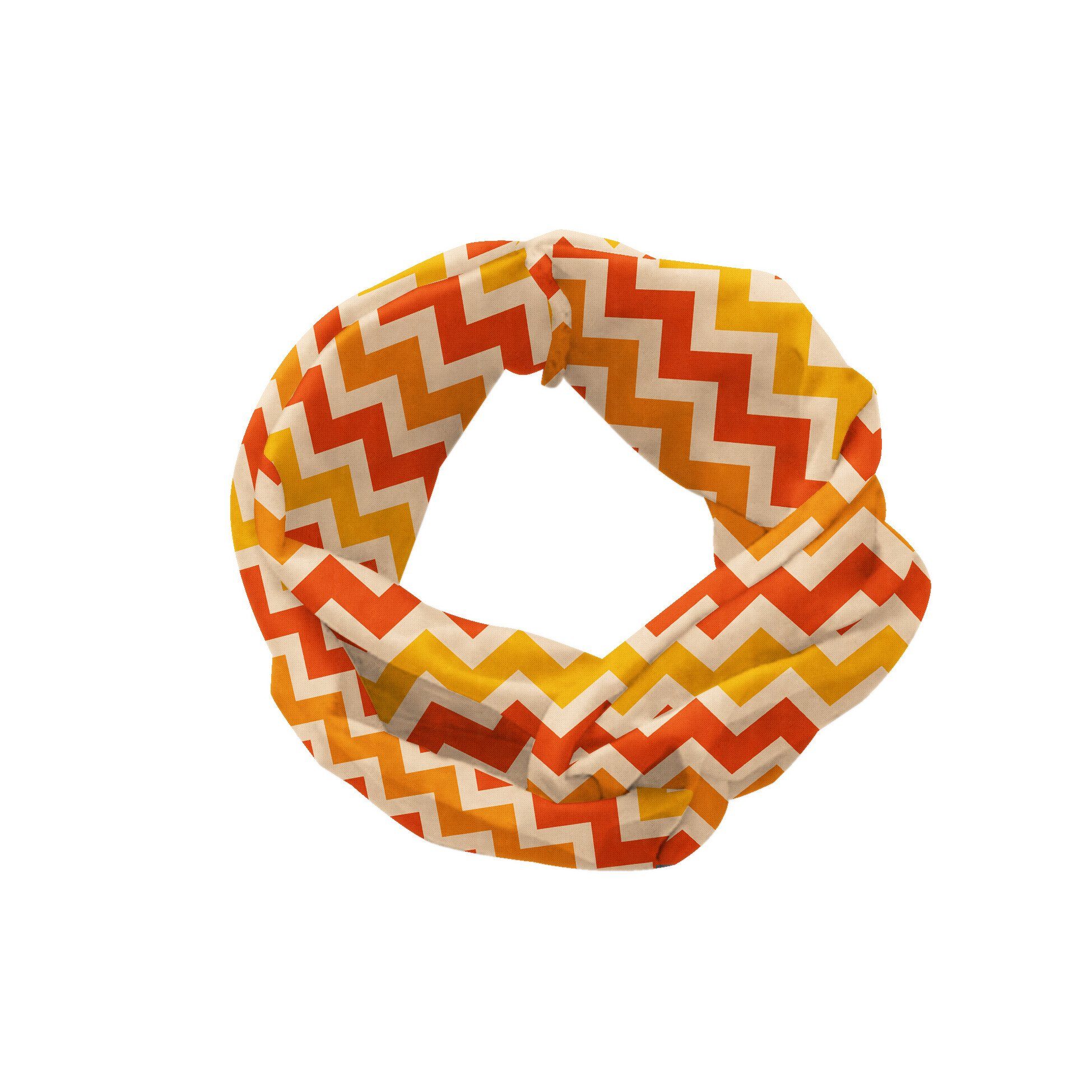 Abakuhaus Wellenförmige Weinlese Stirnband accessories Elastisch Geometrischer Orange alltags und Angenehme