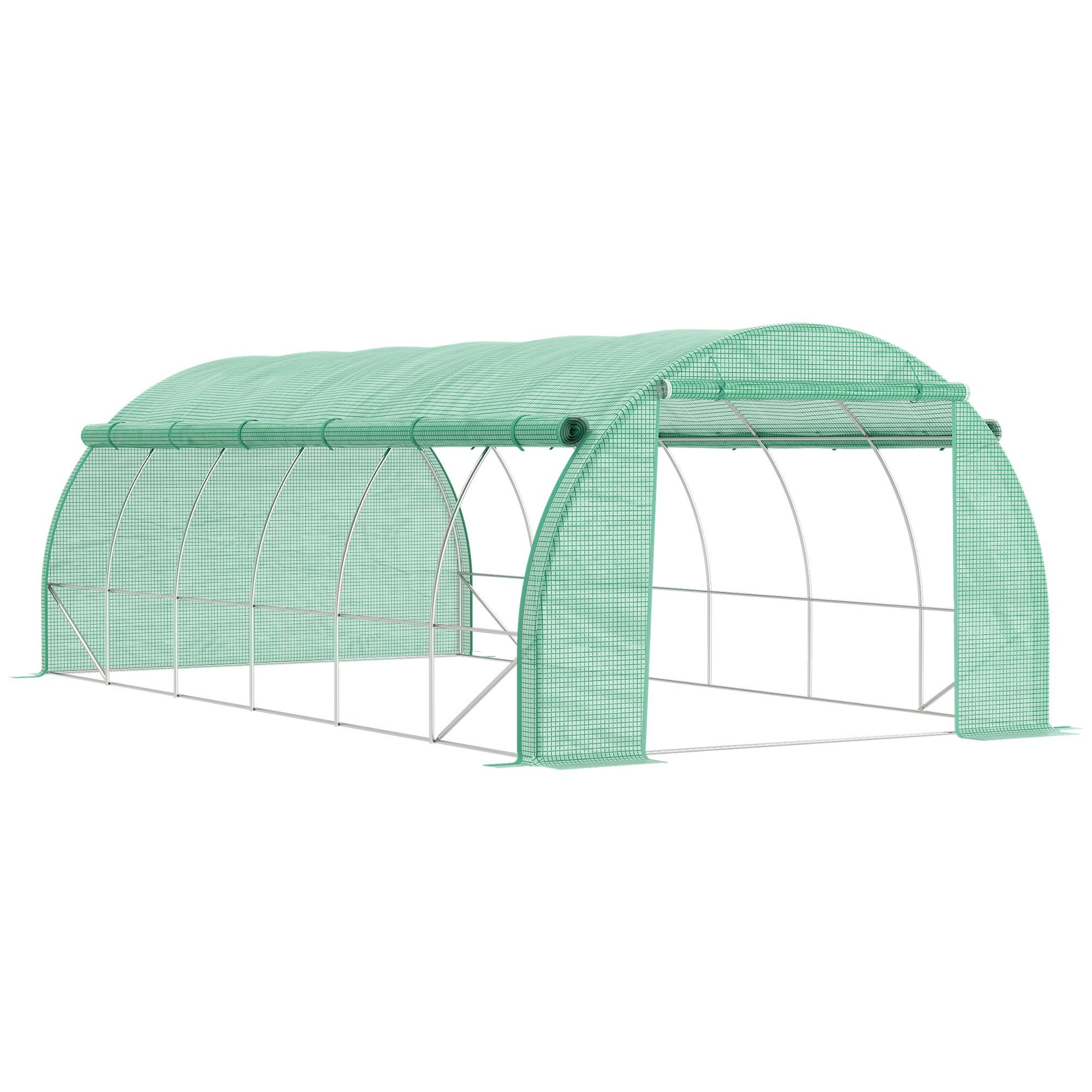 Outsunny Foliengewächshaus Folientunnel mit UV-Schutz Stahlrohr, günstig online kaufen
