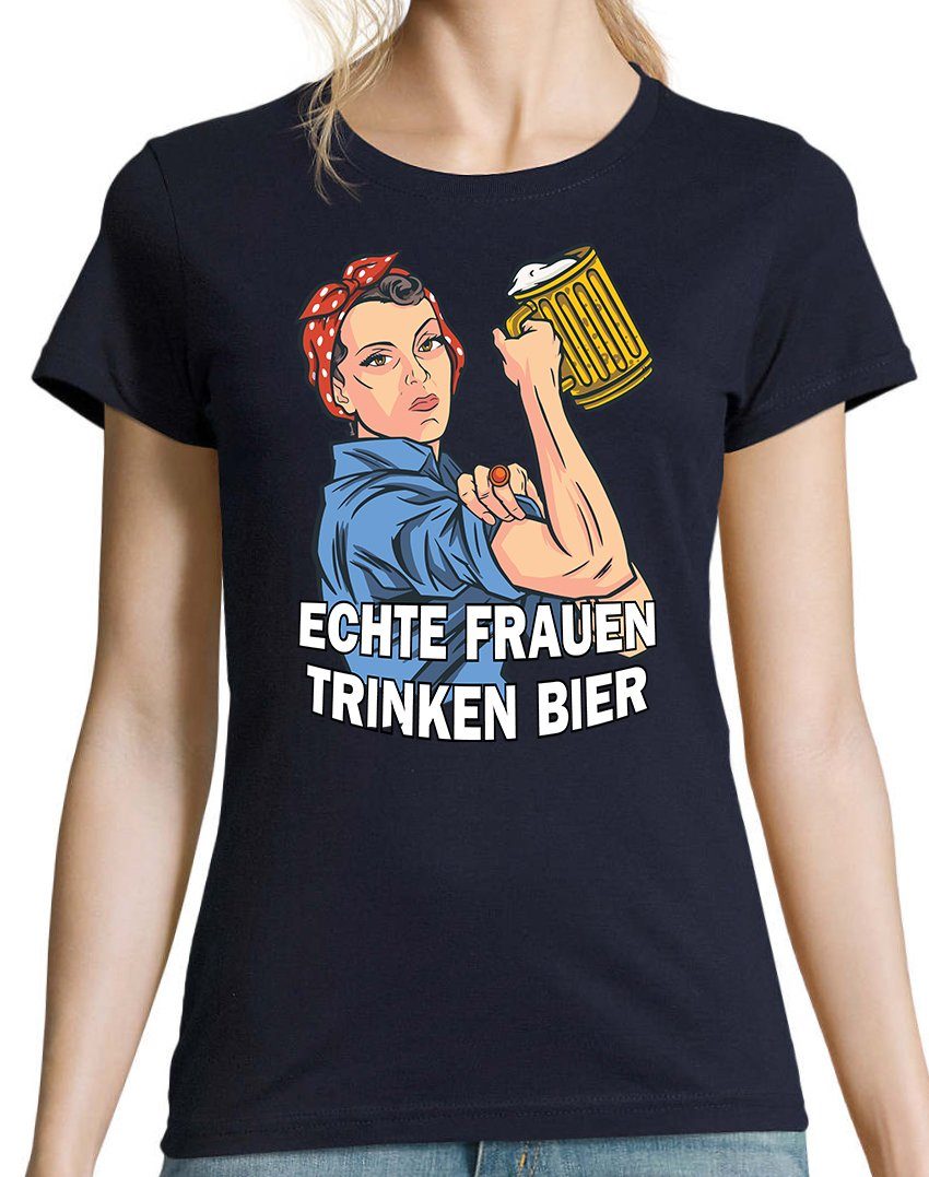 Youth Designz T-Shirt Echte Frauen Trinken günstig online kaufen