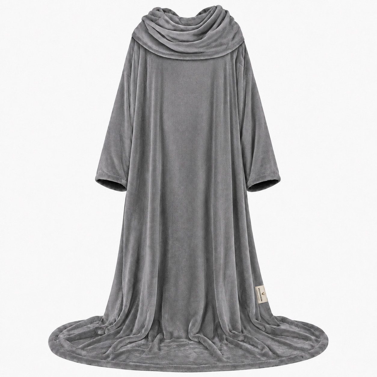 Wohndecke Kuscheldecke mit Ärmeln XXL 150x240 cm grau (52) und anthrazit (51), Waidmeister