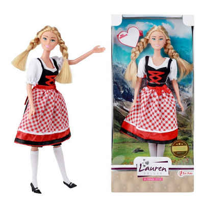 Toi-Toys Actionfigur LAUREN Teenager-Puppe in Tracht - Dirndl, mit Accessoires