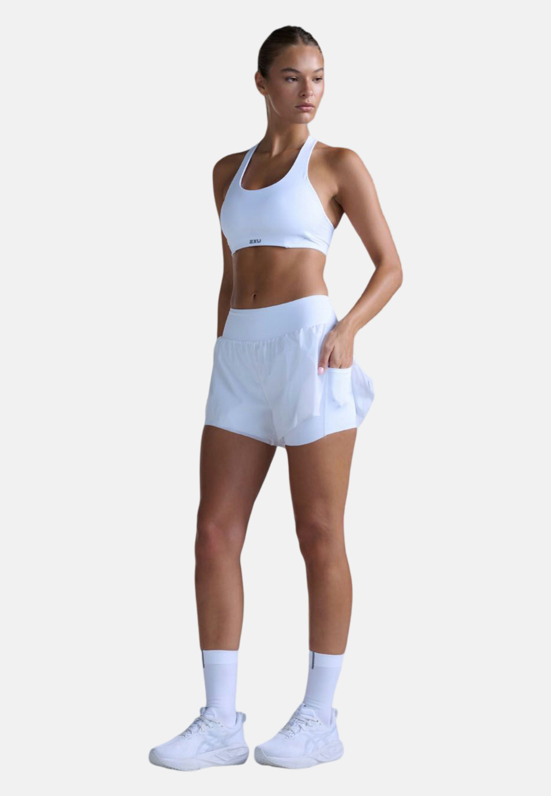 2xU Laufshorts Aero Hi-Rise 2-in-1 3 Inch Shorts (1-tlg)