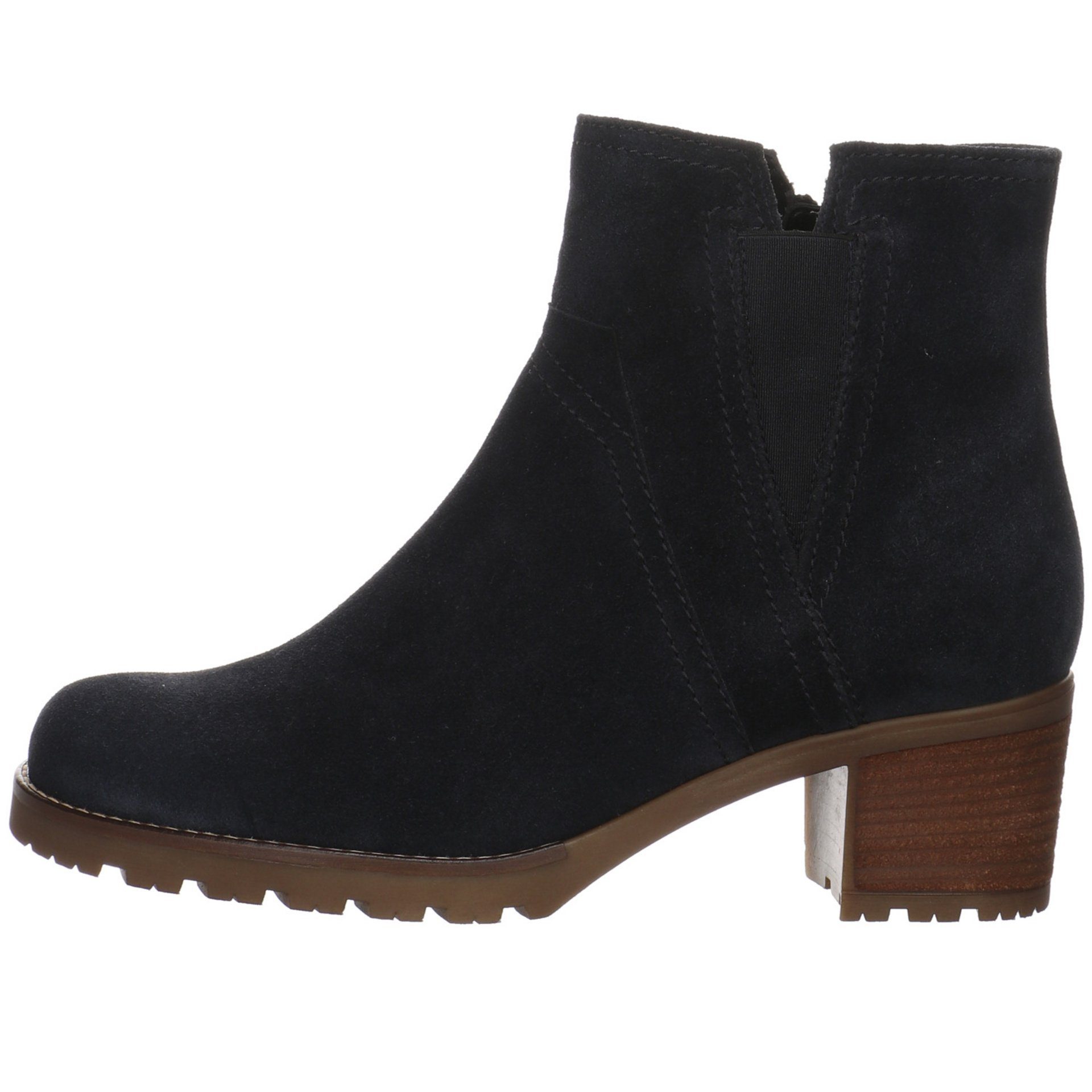 (dark-blue) Stiefelette Stiefelette Schuhe Gabor Blau Leder-/Textilkombination Damen Stiefeletten