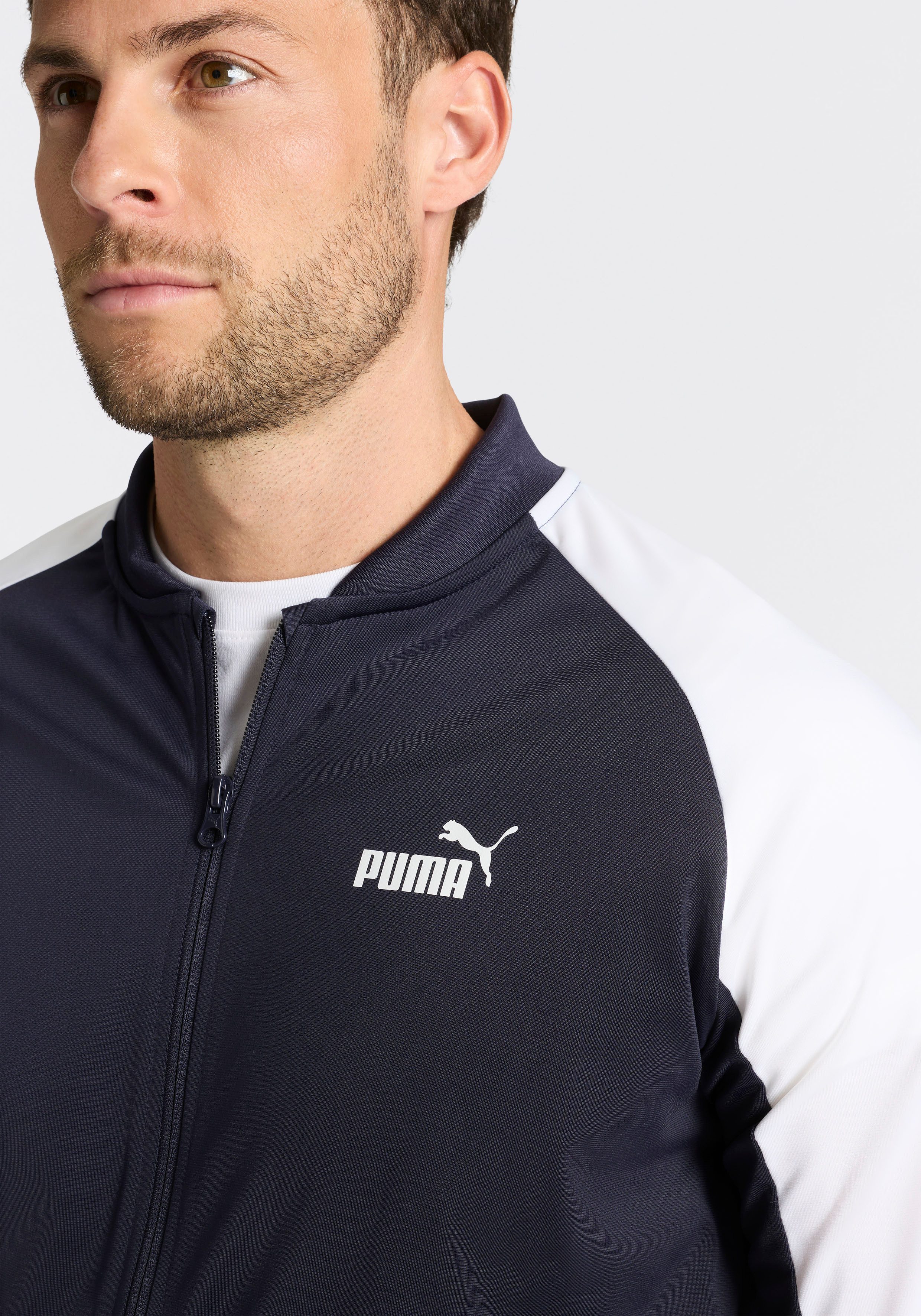 PUMA Trainingsanzug POLY BASEBALL SUIT (2-tlg), Set, für Sportmode und Streetwear, für Bewegungsfreiheit designt