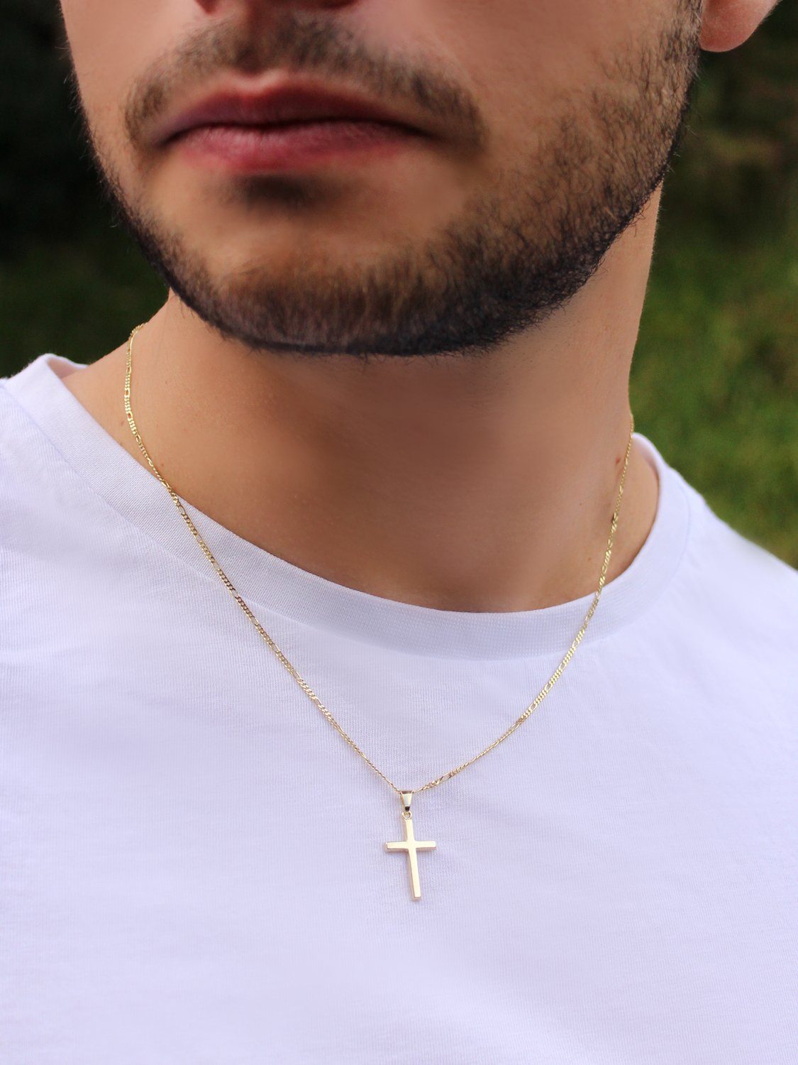 My Gold Kreuzanhänger Damen, Herren & Kinder Gelbgold 375 Gold (Set, 1-tlg., inkl. Schmuckbox), Geschenke