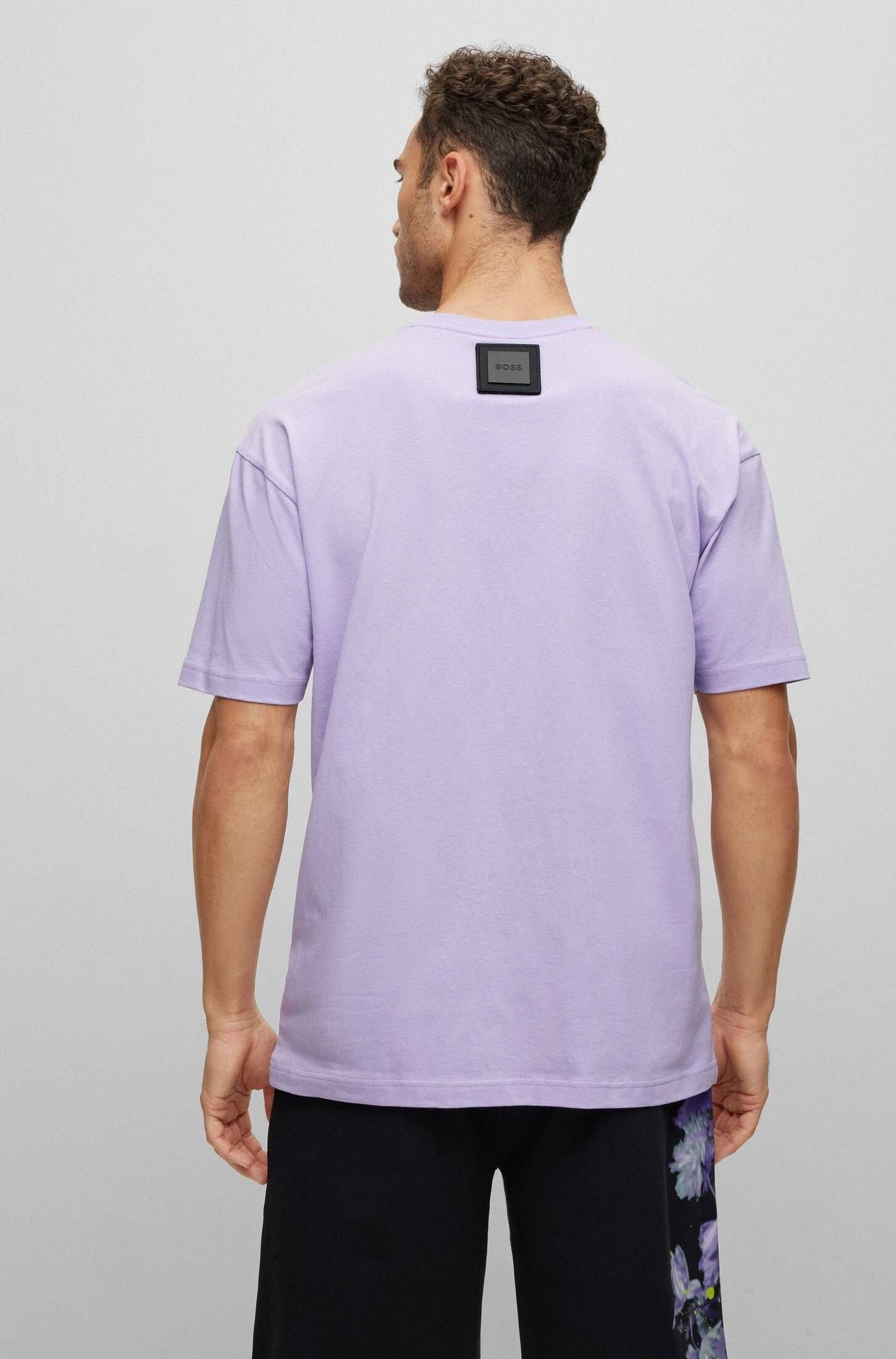 BOSS T-Shirt Herren T-Shirt LOTUS purple (1-tlg) (68)