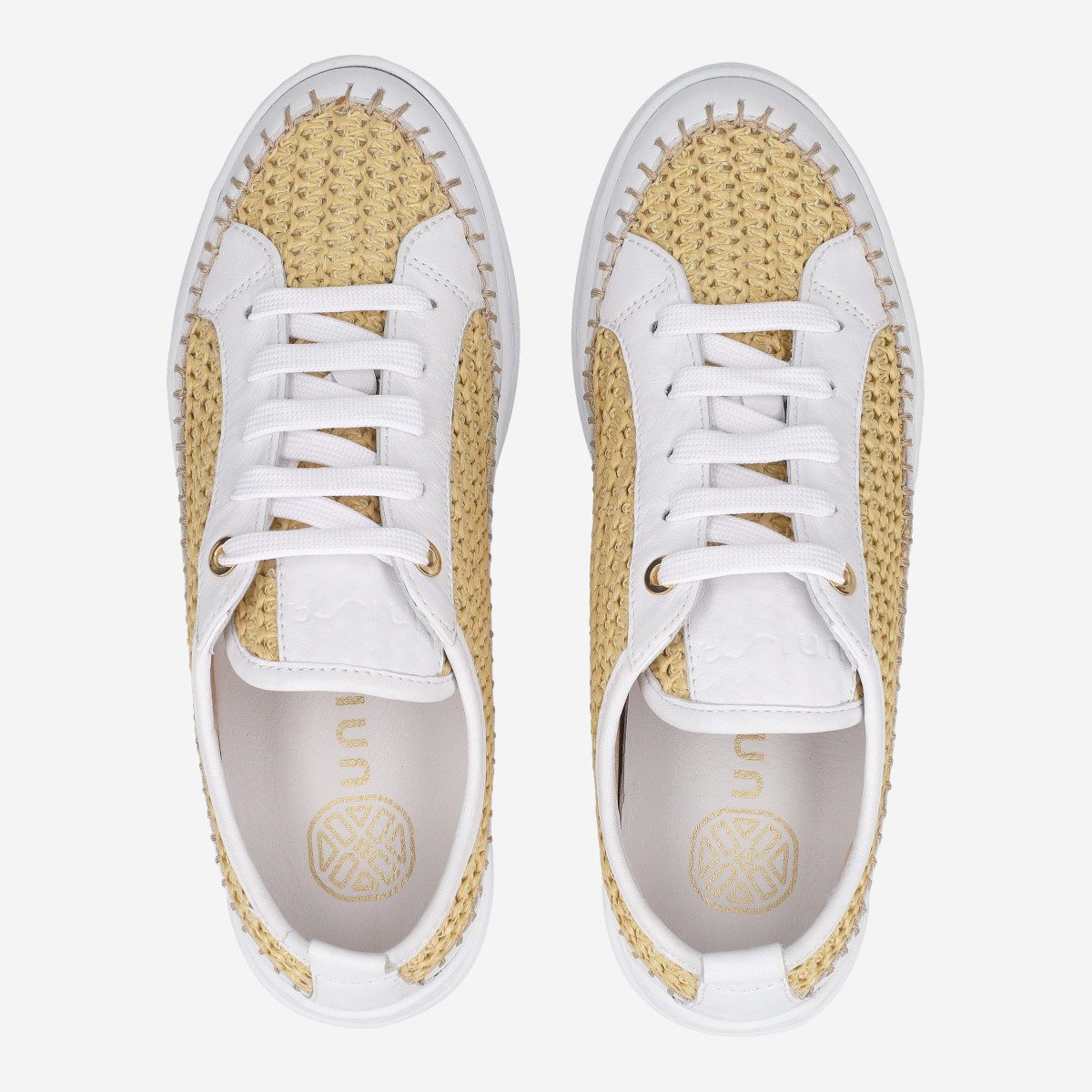 Unisa Unisa FLEUR_RAF NATUR/WHIT, Sneaker, Beige kombiniert, Damen Sneaker