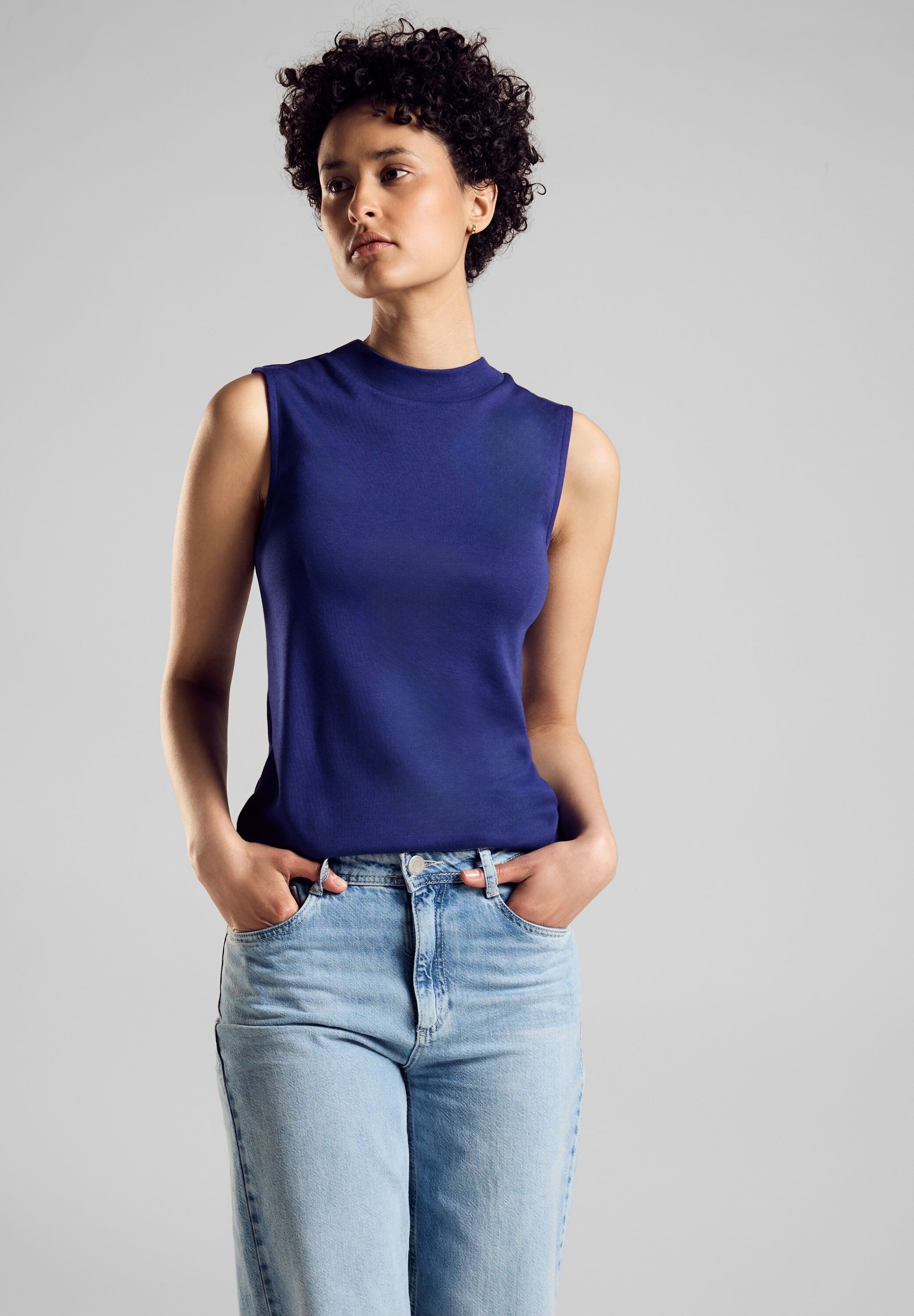 STREET ONE T-Shirt in Unifarbe