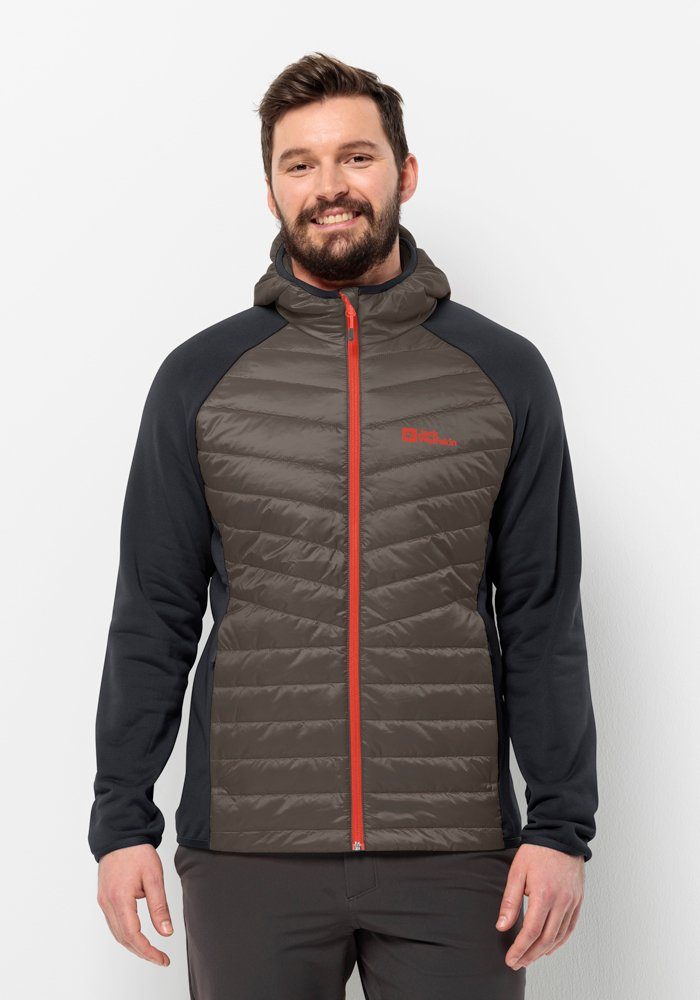 Jack Wolfskin Hybridjacke ROUTEBURN PRO HYBRID M cold-coffee | Übergangsjacken