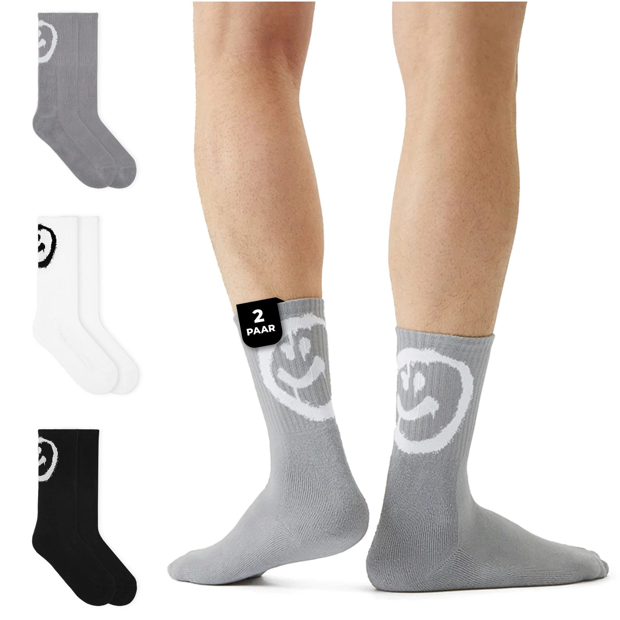 von Jungfeld Tennissocken Smiley Bio-Baumwolle 35-46 günstig online kaufen