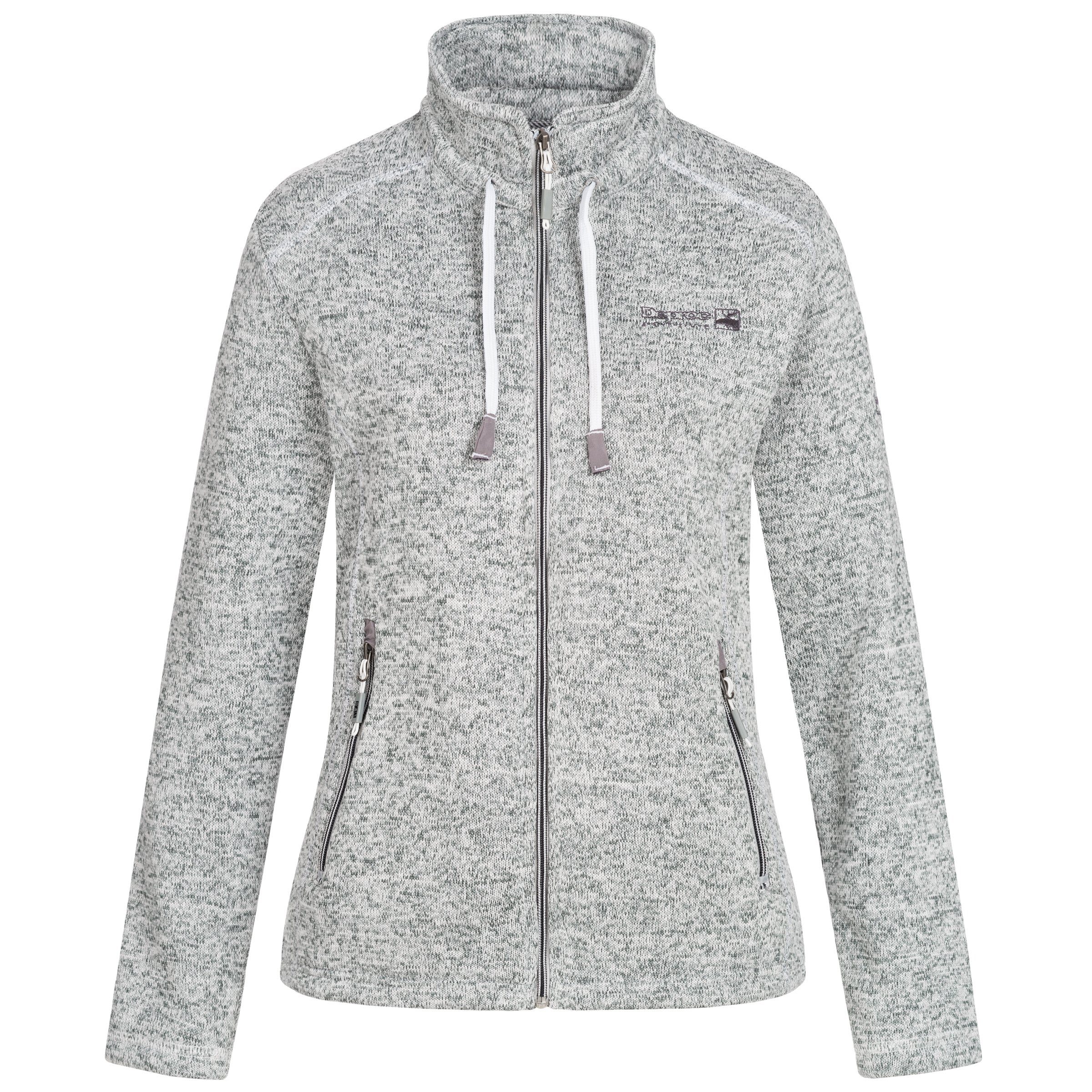 DEPROC Active Fleecejacke LUVERNE WOMEN X CS auch in Großen Größen erhältlich metallic melange