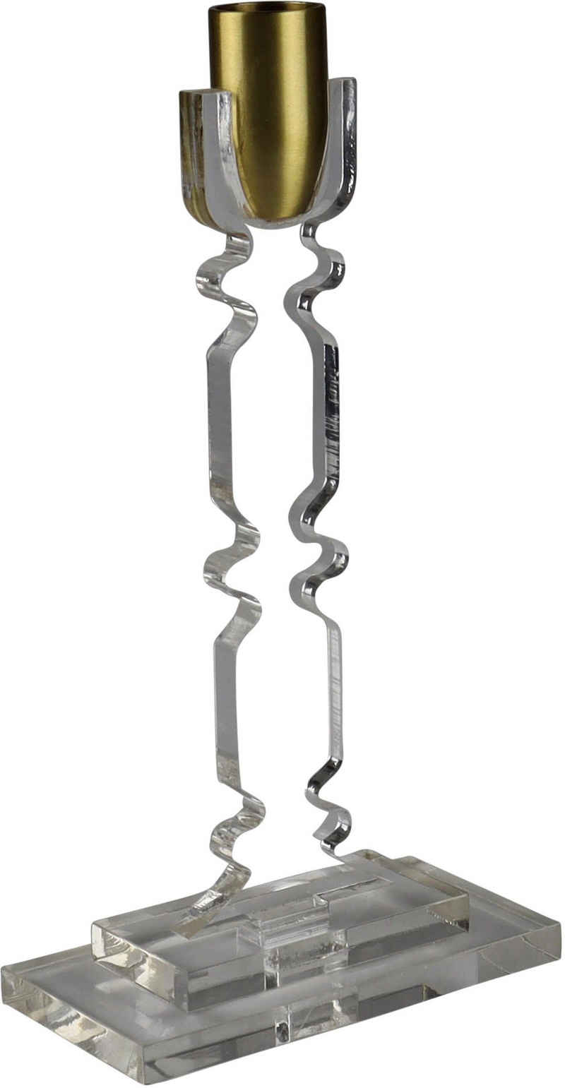 AM Design Kerzenleuchter Stabkerzenhalter aus Acryl (1 St), Höhe ca. 22 cm