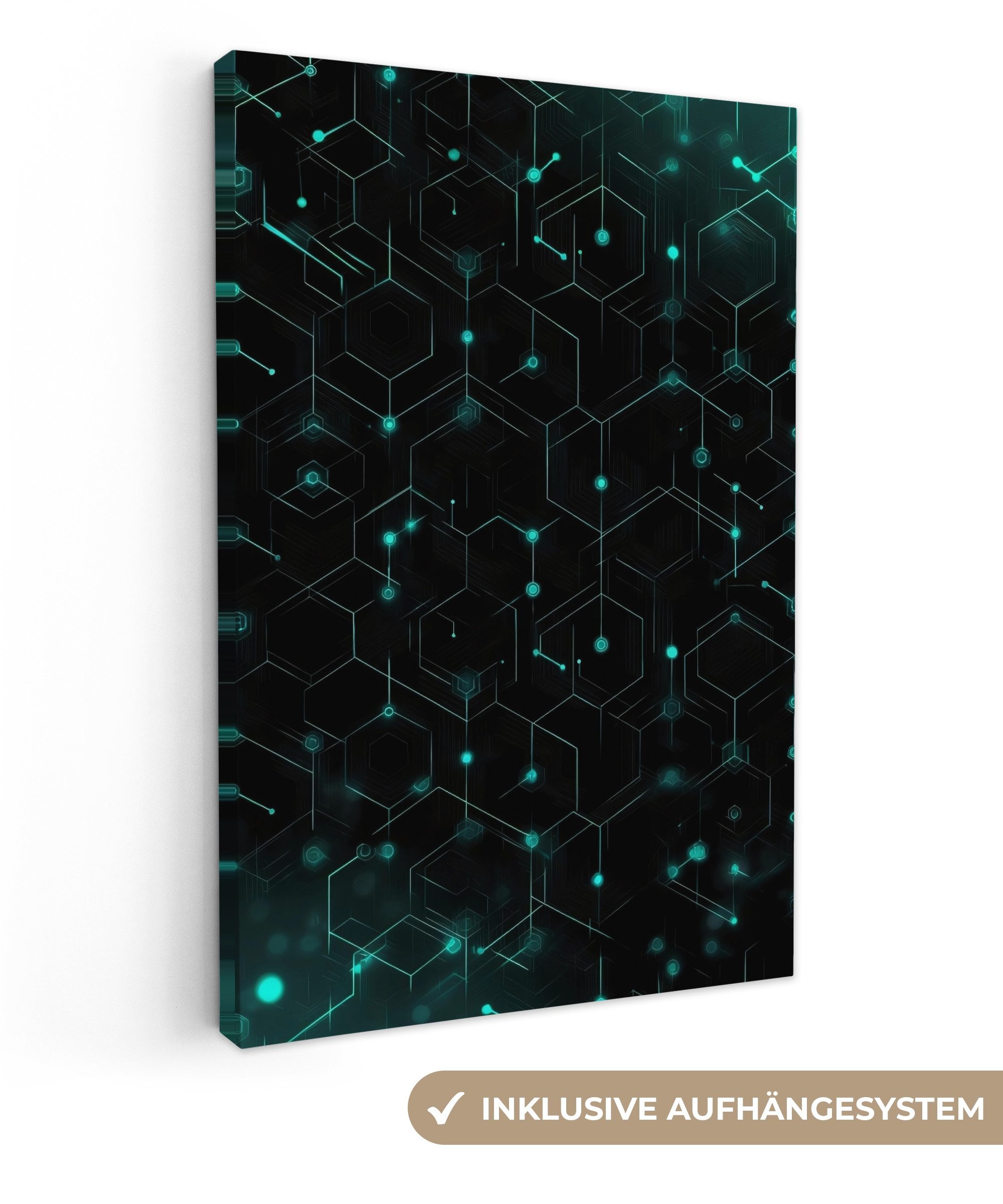 OneMillionCanvasses® Leinwandbild Spiele - Netzwerk - günstig online kaufen