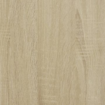 vidaXL Bett Bettgestell Sonoma-Eiche 135x190 cm Holzwerkstoff