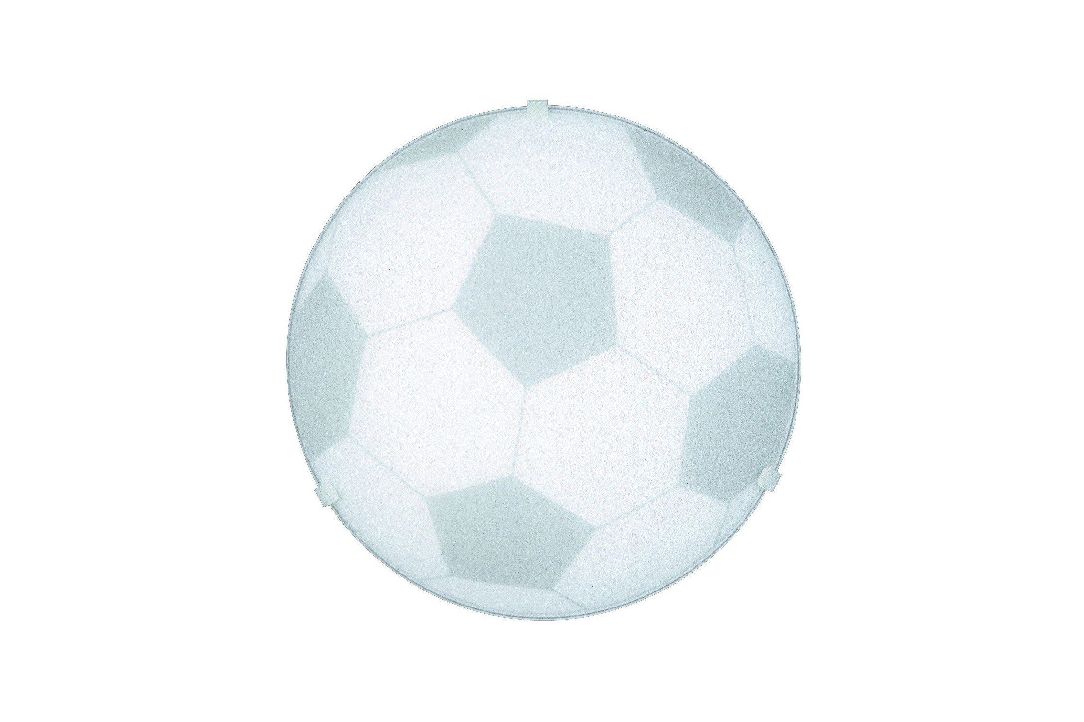 massive Aufbauleuchte Wandleuchte Deckenleuchte Fußball E27 satiniertes Glas 25cm LED geeig.