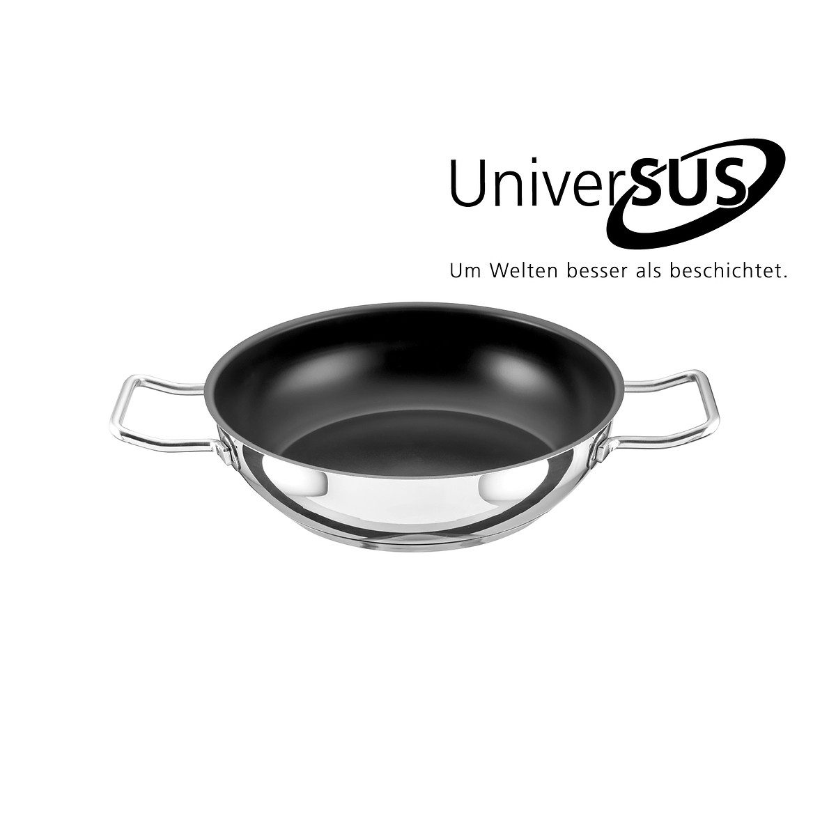 SCHULTE-UFER Schmorpfanne Industar PLUS, Edelstahl (1 x Schmorpfanne), backofen- und spülmaschinengeeignet