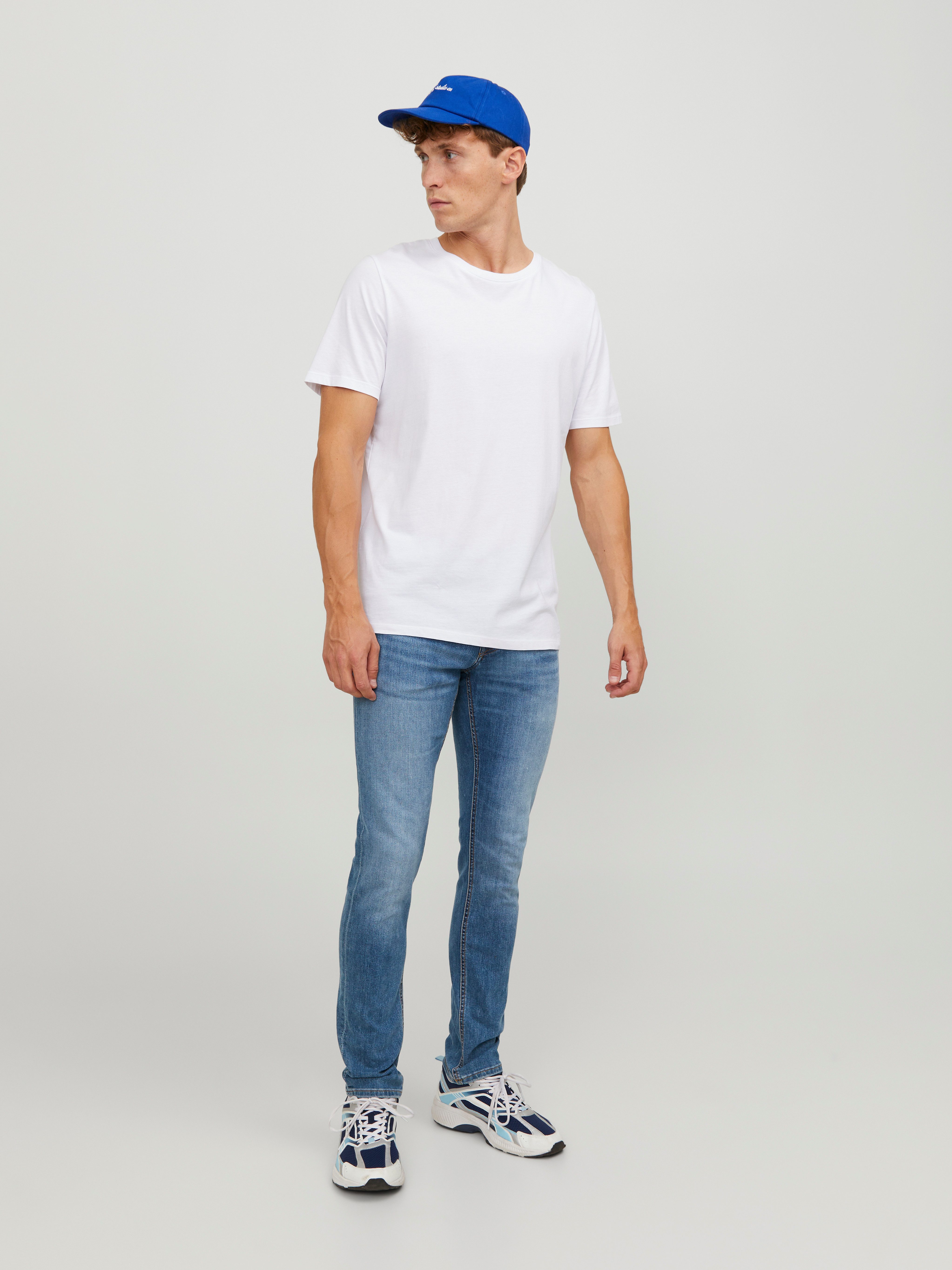 Jack & Jones Slim-fit-Jeans JJIGLENN Slim-Fit mit Stretch und praktischer 5-Pocket-Form Baumwollmischung, slim fit – Bild 4 von 5