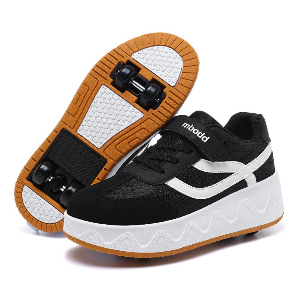 HUSK'SWARE Rollschuhe, (rutschhemmende Sportschuhe Freizeitschuhe, Kinder Rollschuhe Sneaker Mädchen Jungen), 2 in 1 Freizeitschuhe mit einziehbaren Rollen Sportschuhe