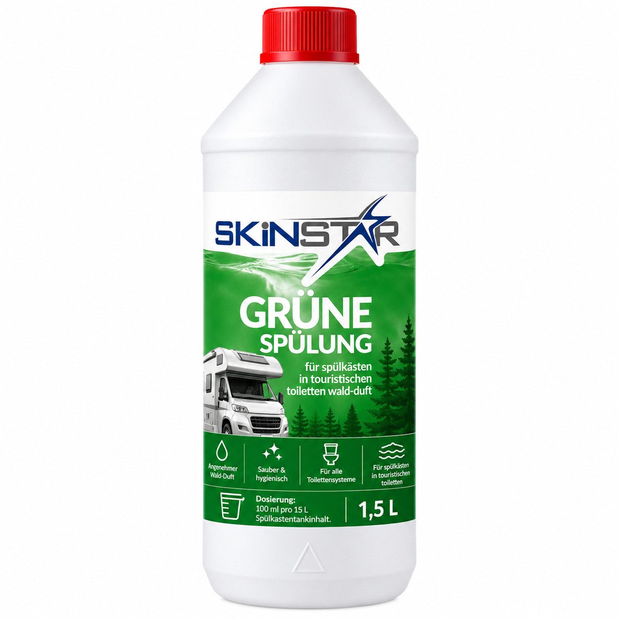 SkinStar Campingtoilette Chemietoiletten Sanitärflüssigkeit Spülwasserzusatz Zusatz Camping WC