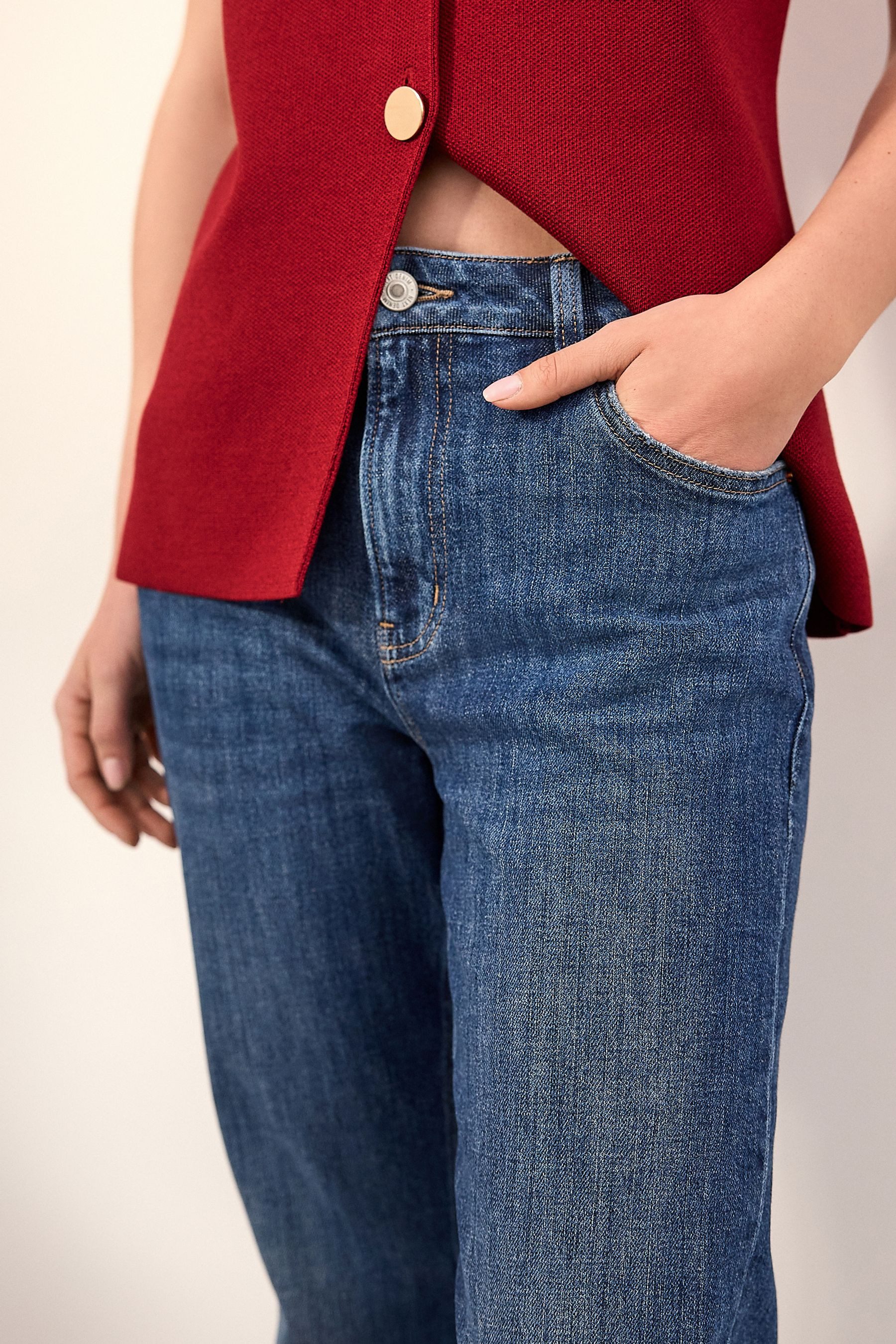Next Bootcut-Jeans Authentic Bootcut-Jeans (1-tlg)