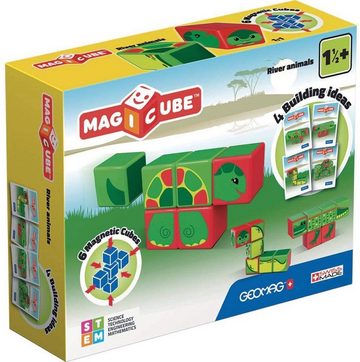 Geomag™ Konstruktions-Spielset Magicubes River animals Schildkröte magnetische Ba, (6 St)