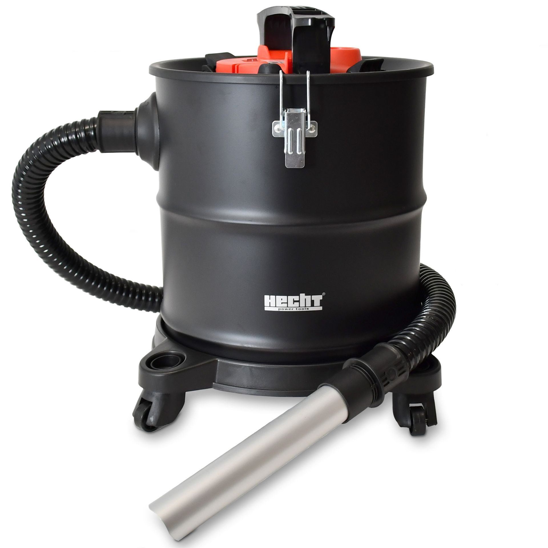 Hecht Aschesauger 22E Kaminsauger mit Filterklopfer für Ofen & Grill, 1200 W, Metallbehälter, staubarm und handlich