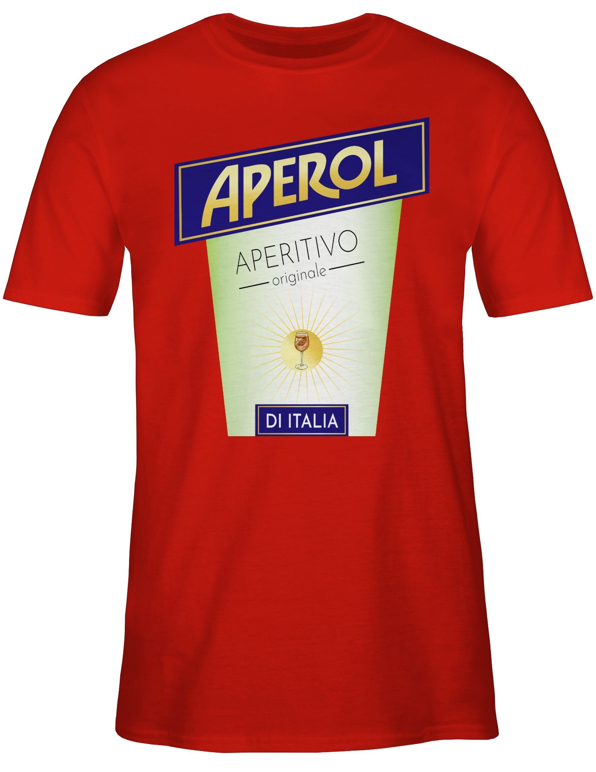 Shirtracer T-Shirt Aperol Aperitivo Kostüm Flaschen günstig online kaufen