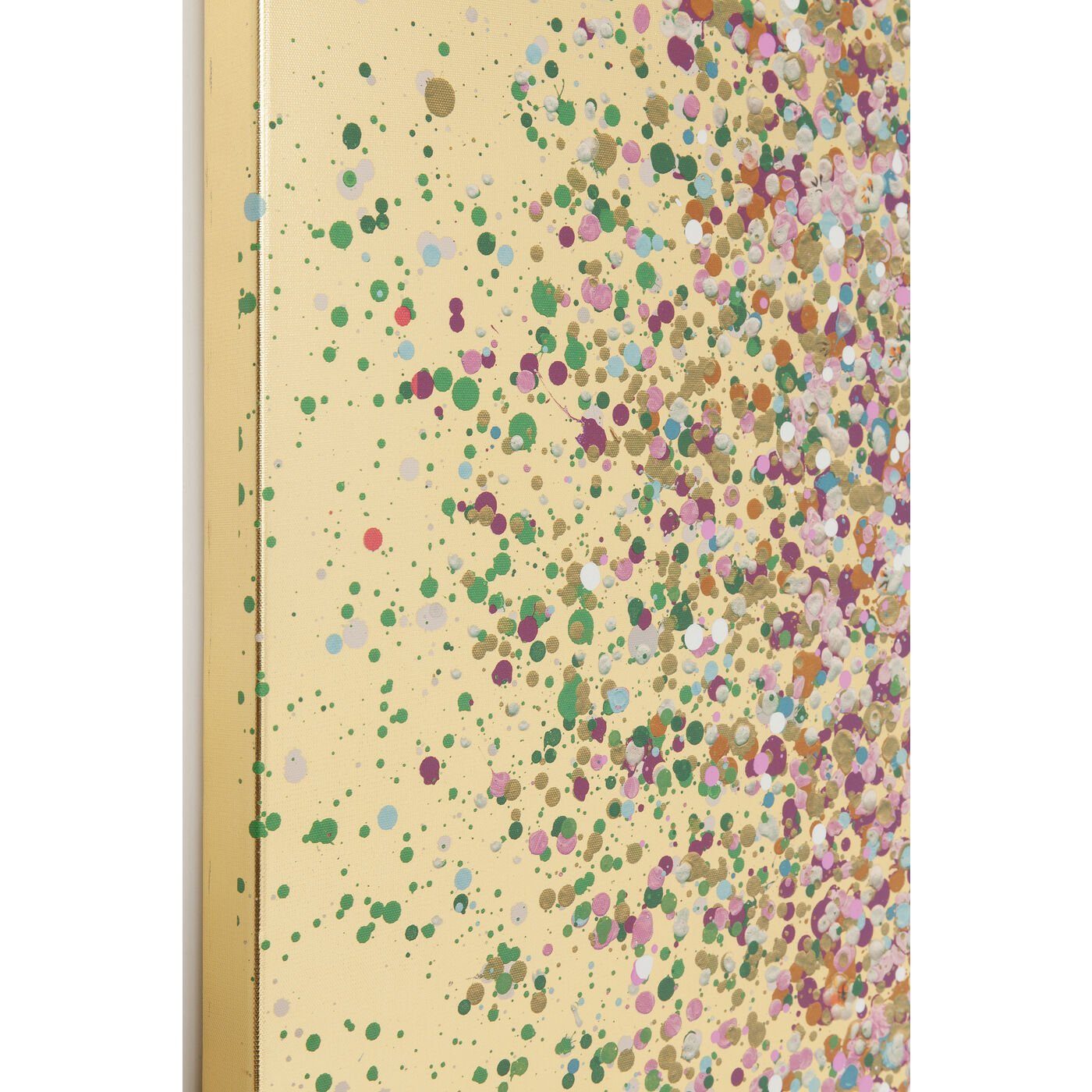Kare Design Leinwandbild Flower Boat, handgemalte Details, 120x160 cm