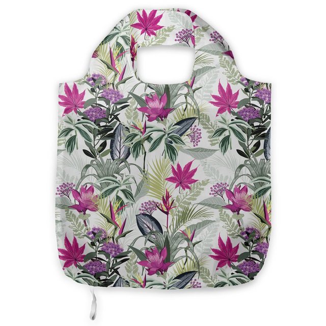Abakuhaus Tragetasche “Praktische Einkaufstaschen Umweltfreundliche Wiederverwendbare”, Blumen Blumen mit Spitz Blätter