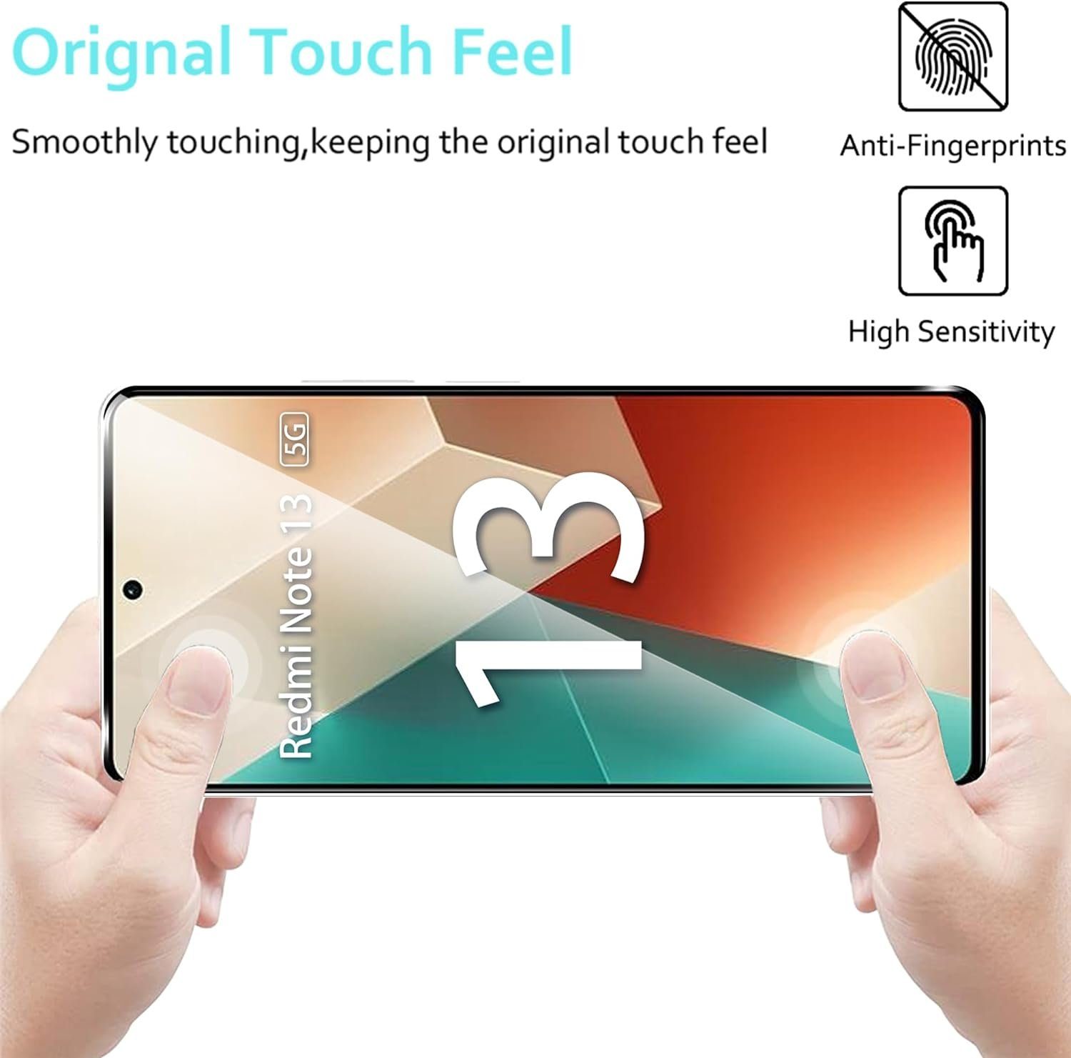 MSM Displayschutzglas 2X Schutzglas (Display + Kamera) für Xiaomi Redmi Note 13 5G – Bild 4 von 5