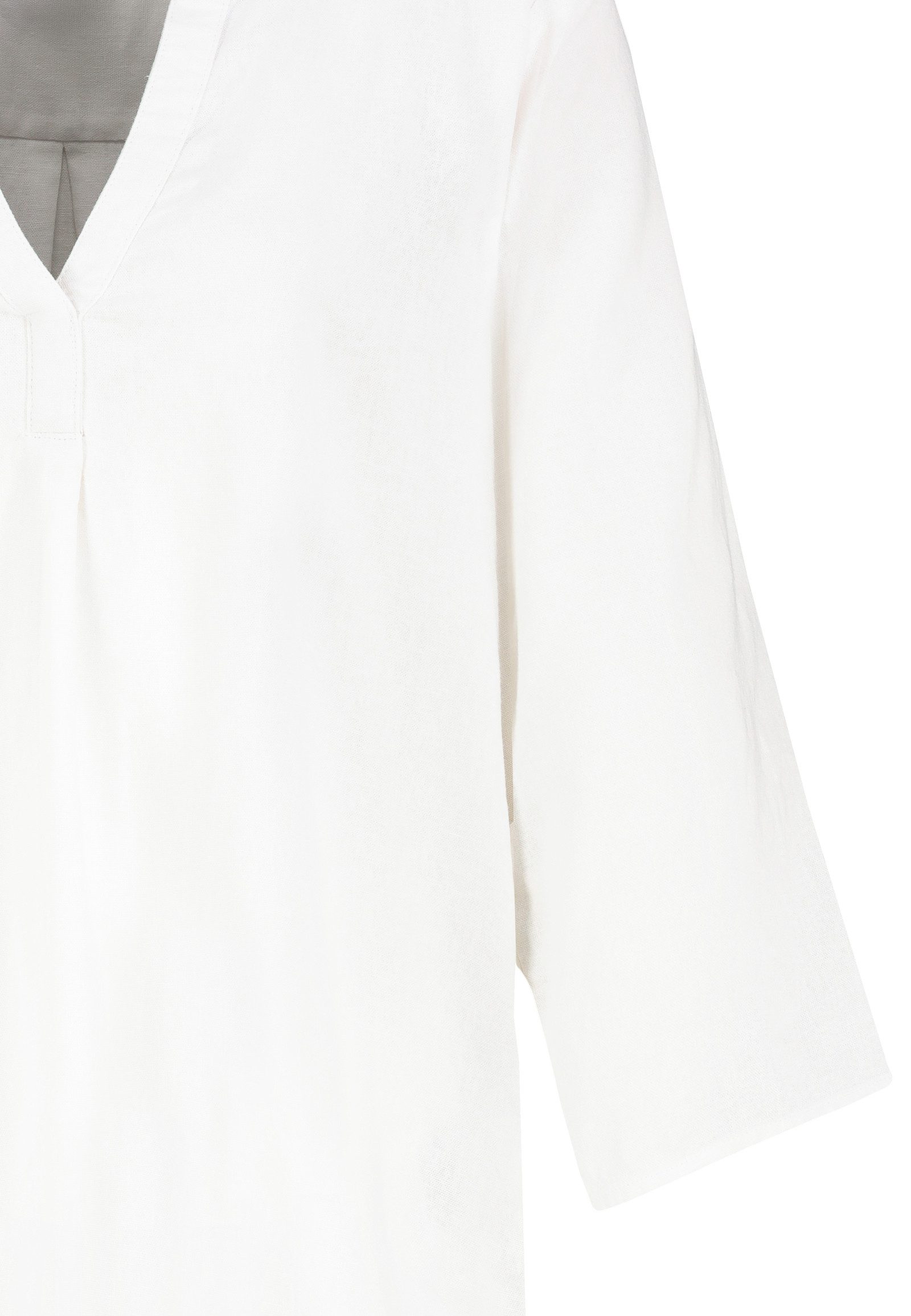 Eight2Nine Hemdbluse Eight2nine Damen Leinen Bluse atmungsaktiv Kurzarmbluse Sommer Urlaub