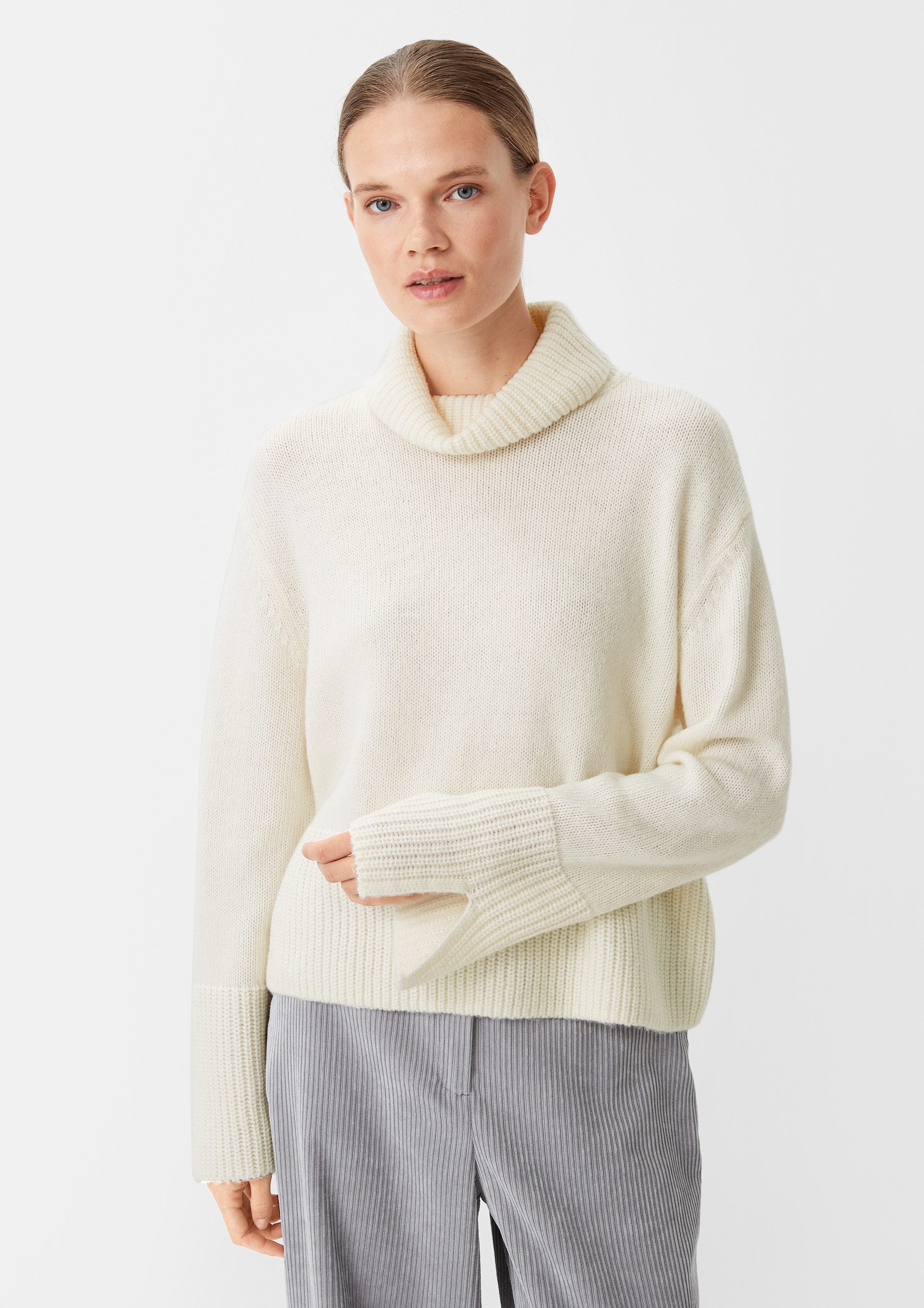 comma Longpullover Strickpullover (1-tlg) günstig online kaufen