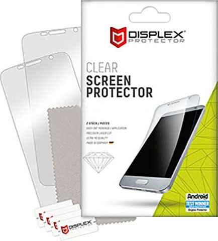 Displex Displayschutz mit Easy-On Montagehilfe für Apple iPhone 7 für Apple iPhone 7, Displayschutzfolie, 2 Stück