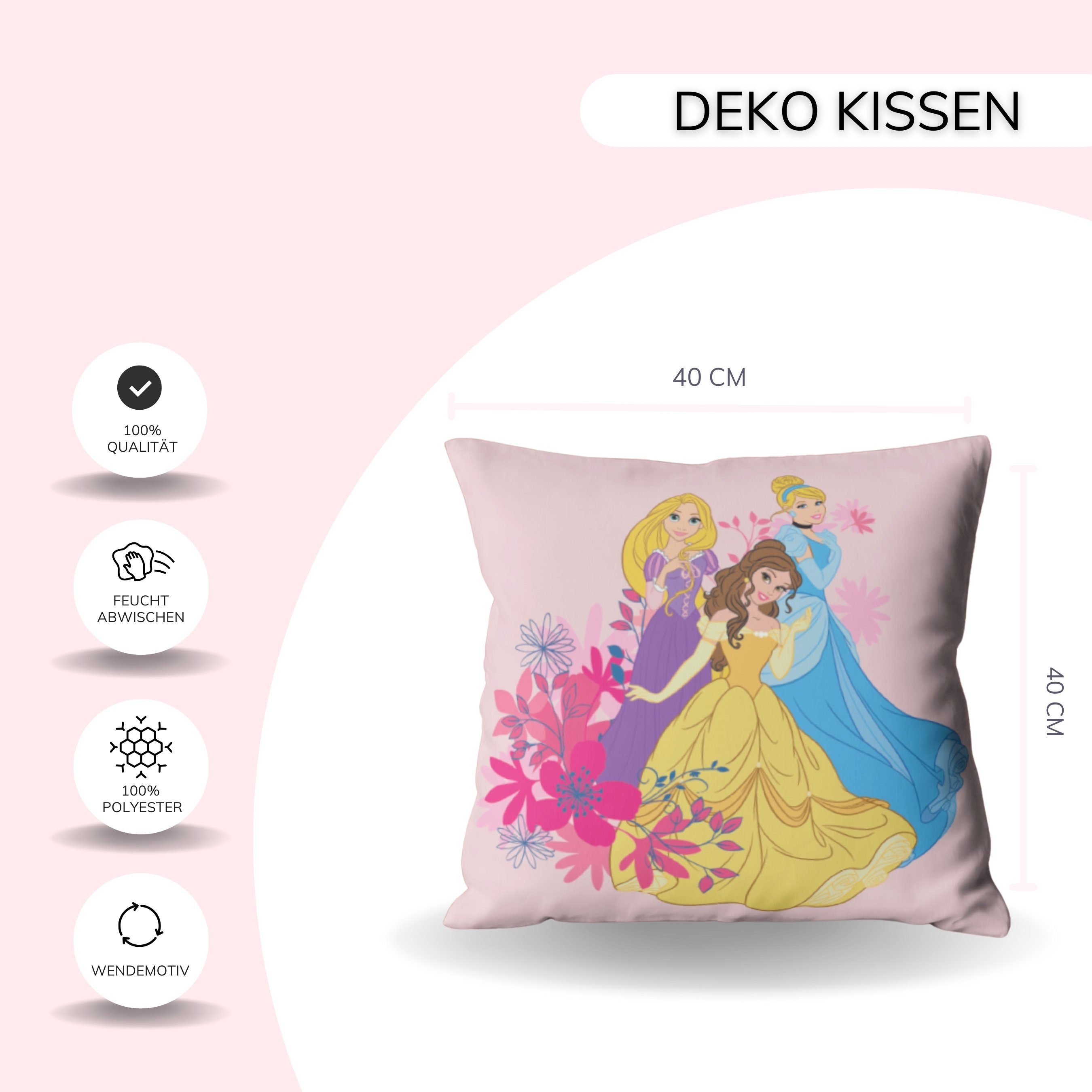 MTOnlinehandel Dekokissen Prinzessin Kissen Disney Belle, günstig online kaufen